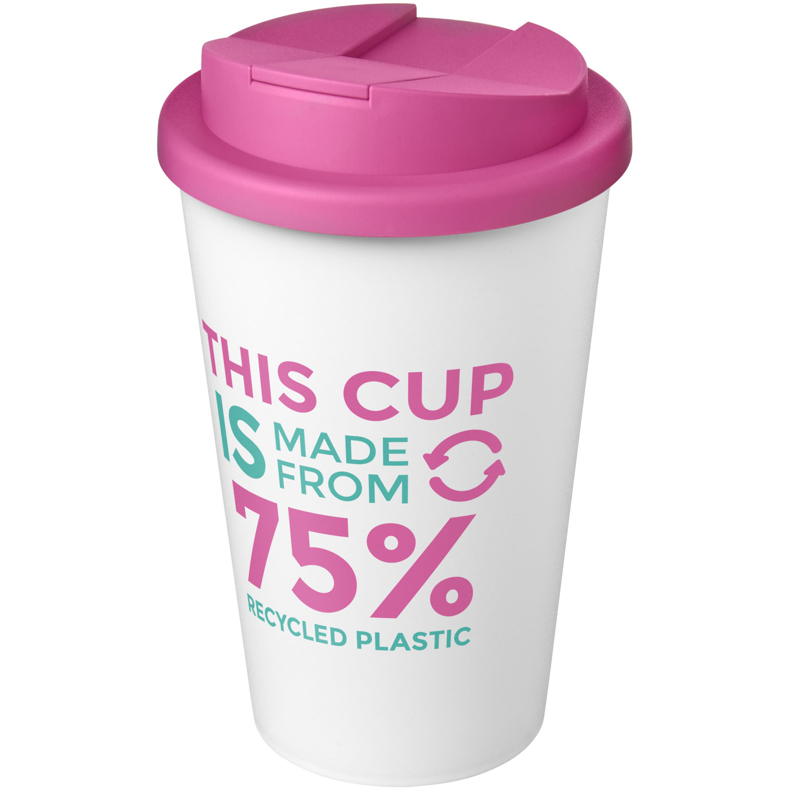 Gobelet Americano® Eco recyclé de 350ml avec couvercle anti-déversement