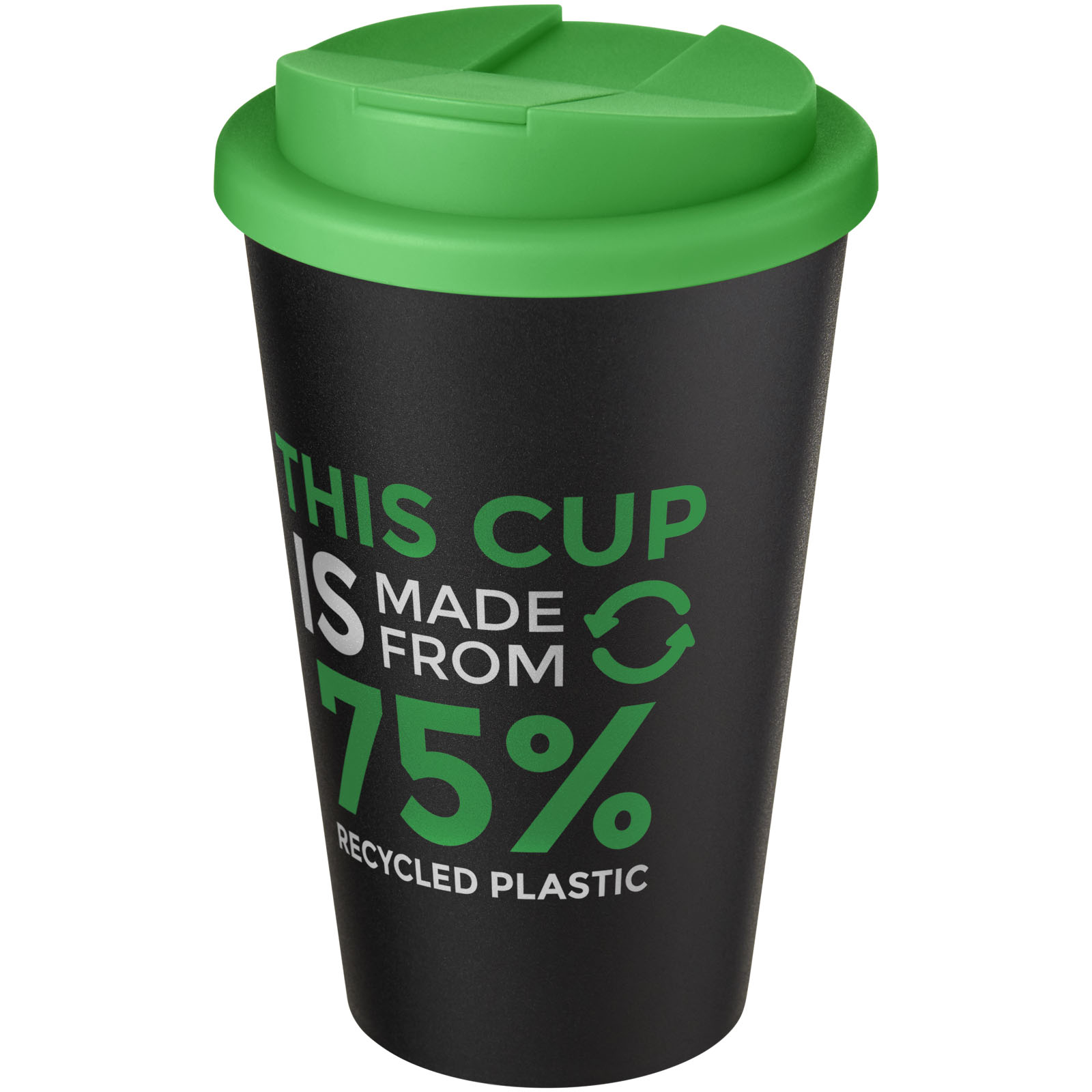 Gobelet Americano® Eco recyclé de 350ml avec couvercle anti-déversement