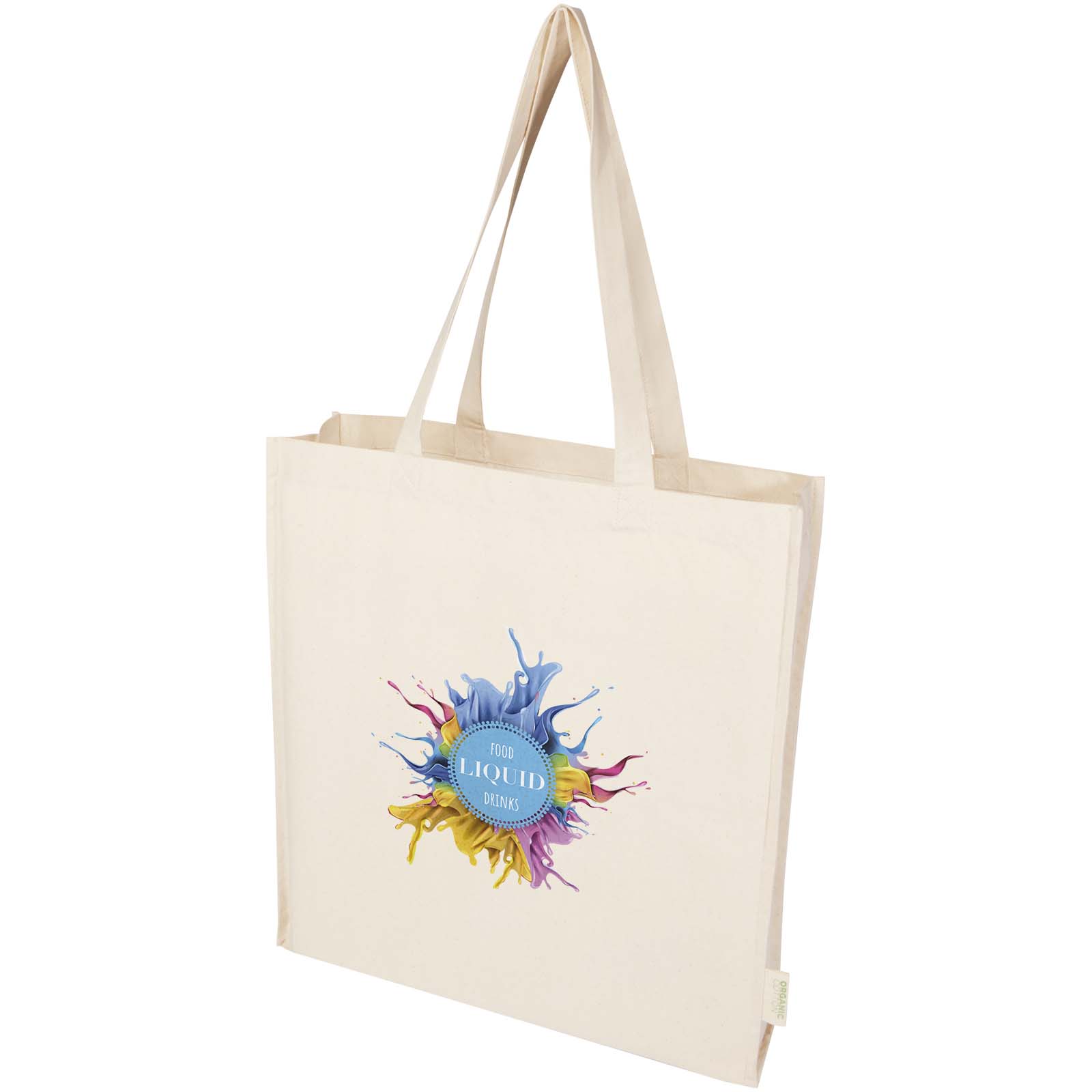 Sac shopping à soufflets Odisha bio OCS 180 g/m2 de 14 L