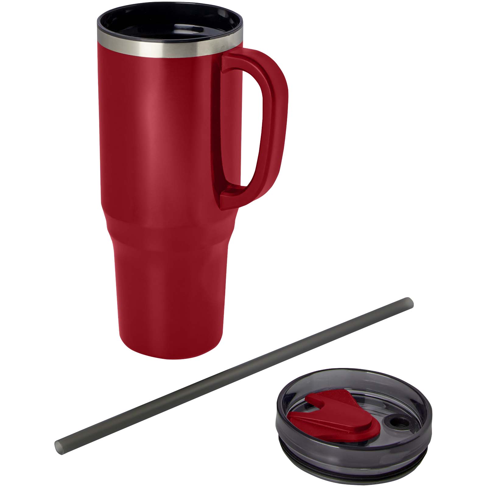 Mug isotherme Melbourne 1200 ml certifié RCS avec paille