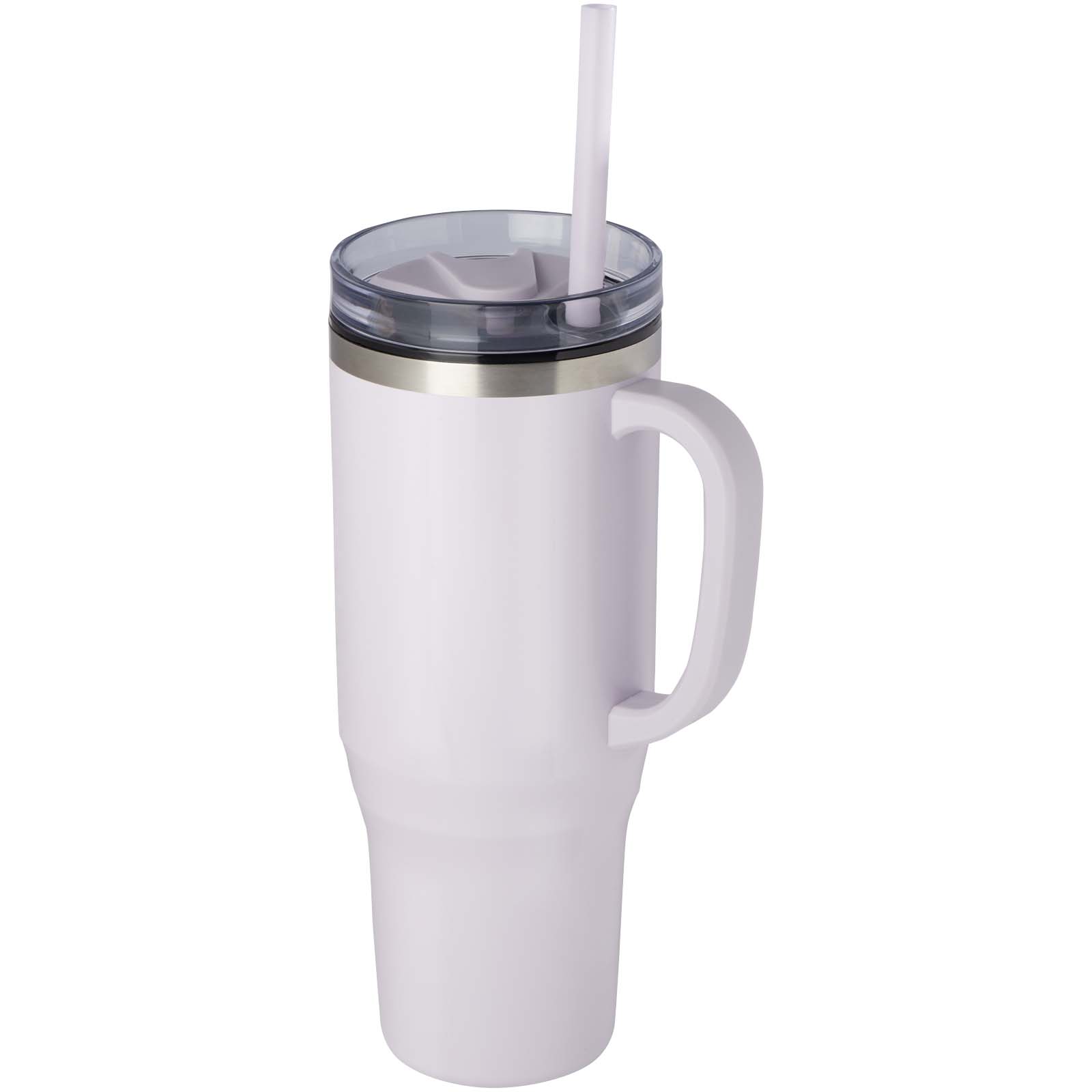 Mug isotherme Melbourne 1200 ml certifié RCS avec paille