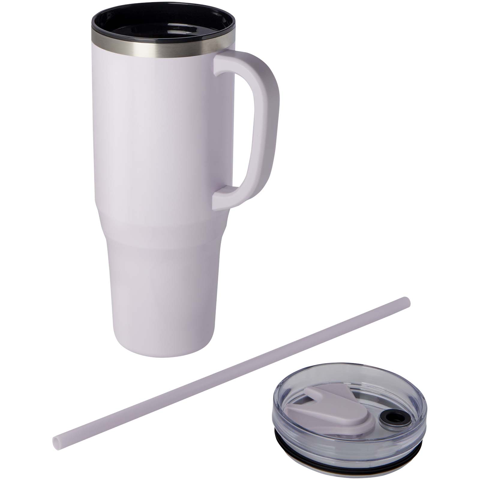 Mug isotherme Melbourne 1200 ml certifié RCS avec paille