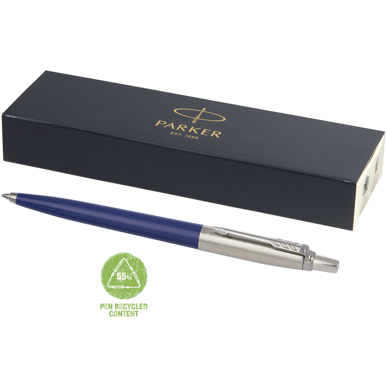 Stylo bille Parker Jotter recyclé (encre bleue)