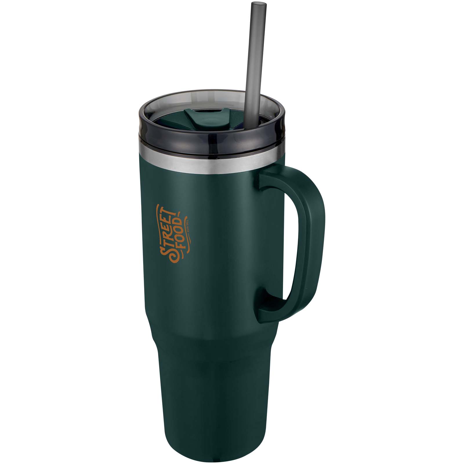 Mug isotherme Melbourne 1200 ml certifié RCS avec paille