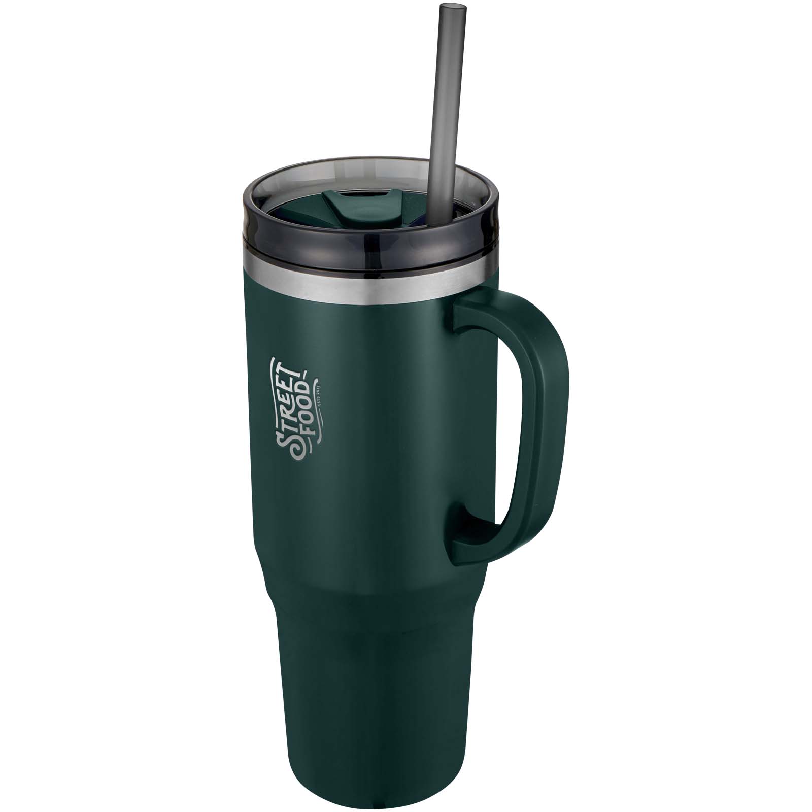 Mug isotherme Melbourne 1200 ml certifié RCS avec paille