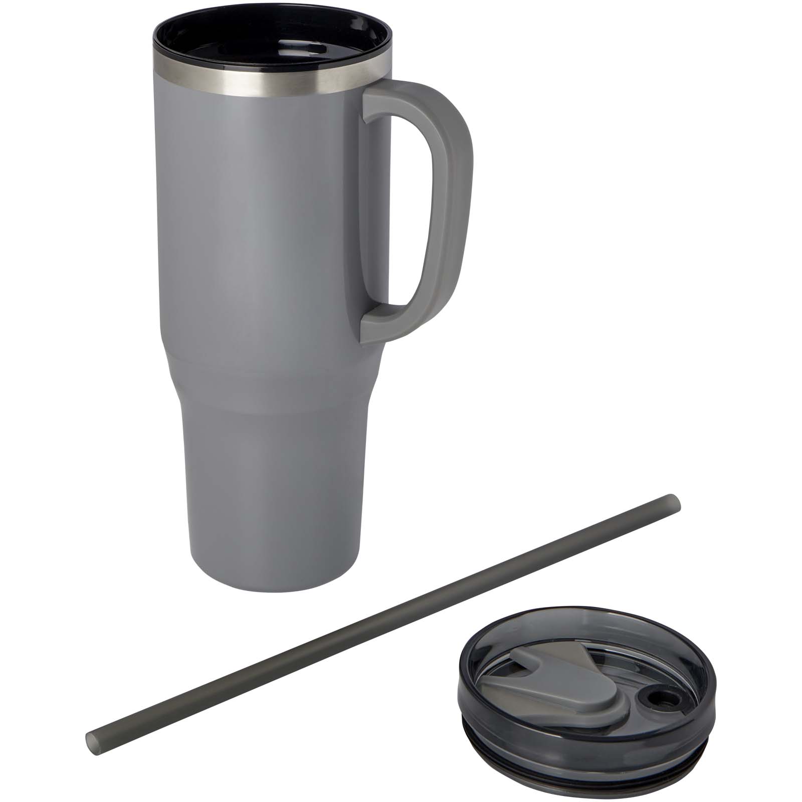 Mug isotherme Melbourne 1200 ml certifié RCS avec paille
