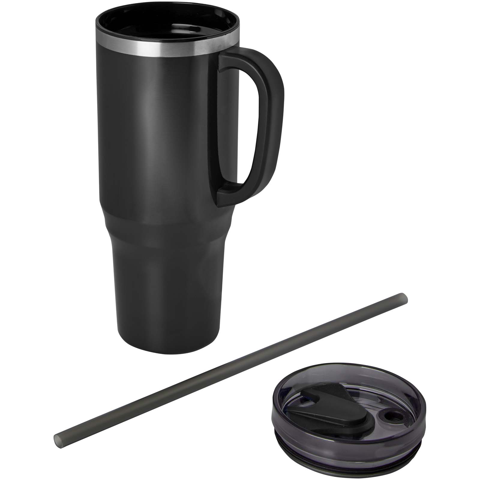 Mug isotherme Melbourne 1200 ml certifié RCS avec paille