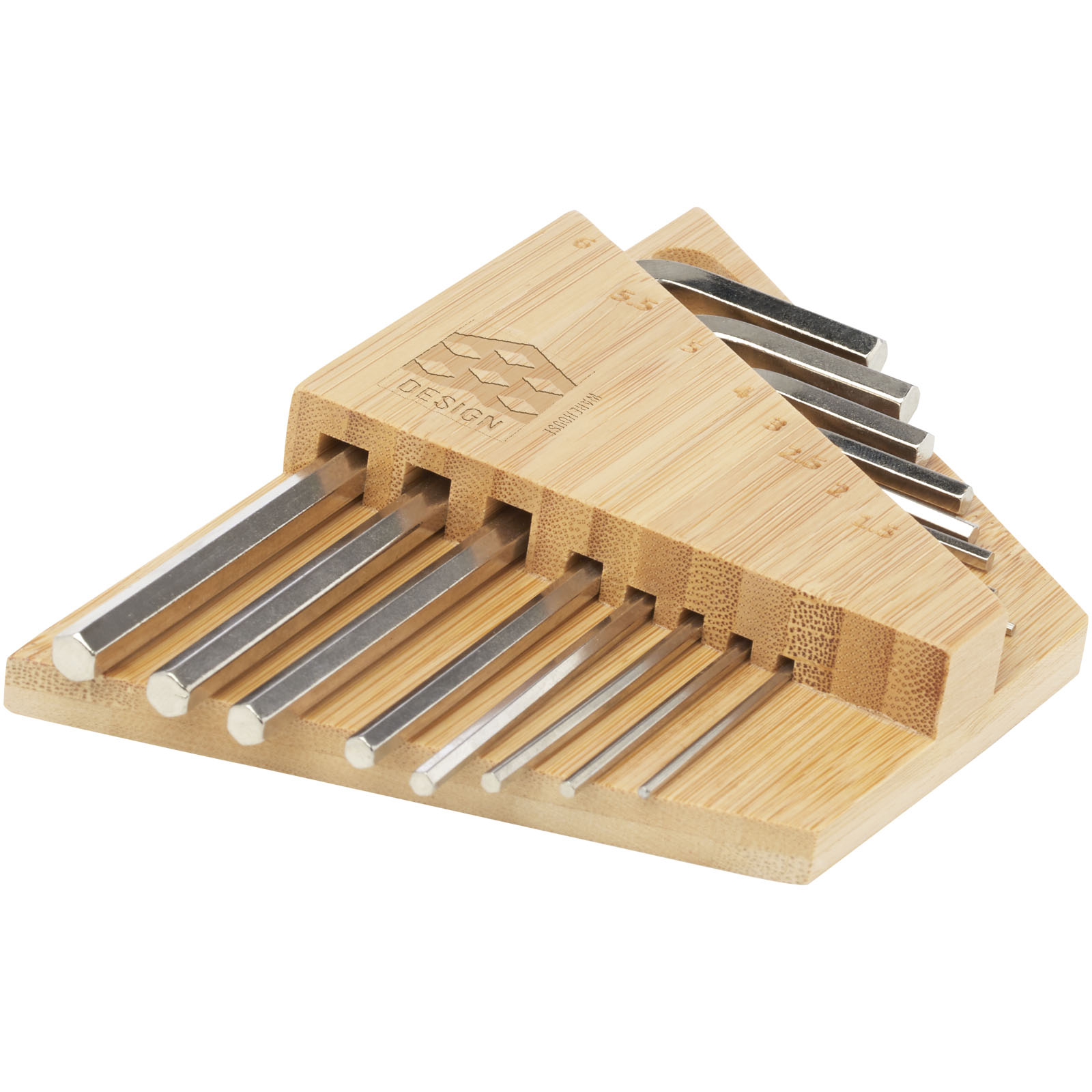 STAC Trousse à outils Allen en bambou à clé hexagonale