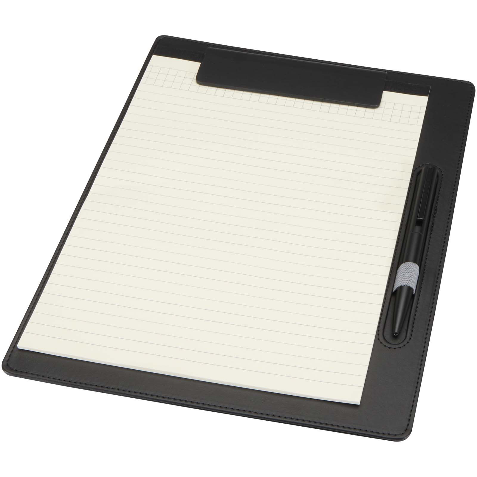 Porte-bloc Clast A4 avec fermeture magnétique et stylo bille recyclé RCS (encre noire)