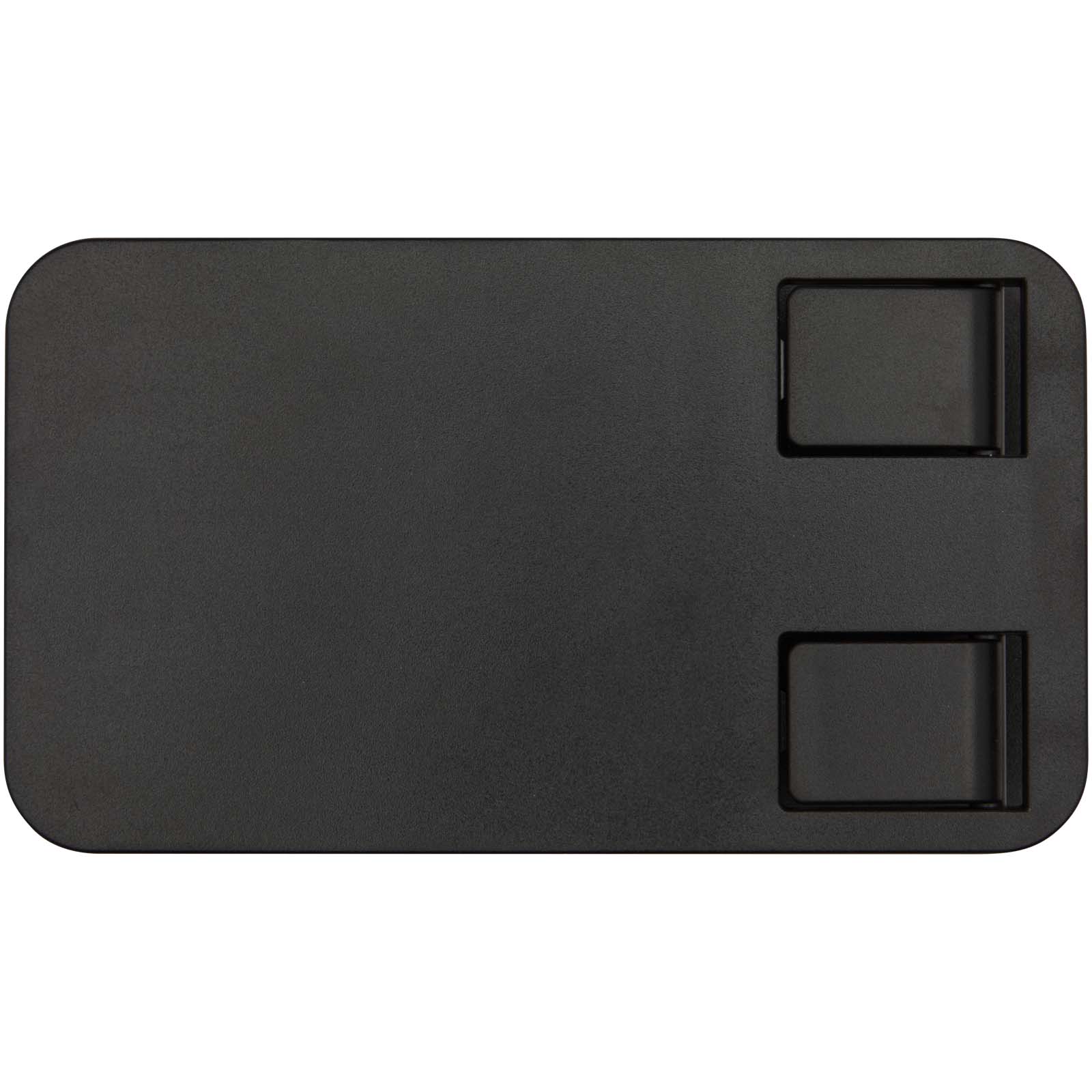 Support de téléphone Alhena pliable en plastique recyclé avec support de bureau en métal