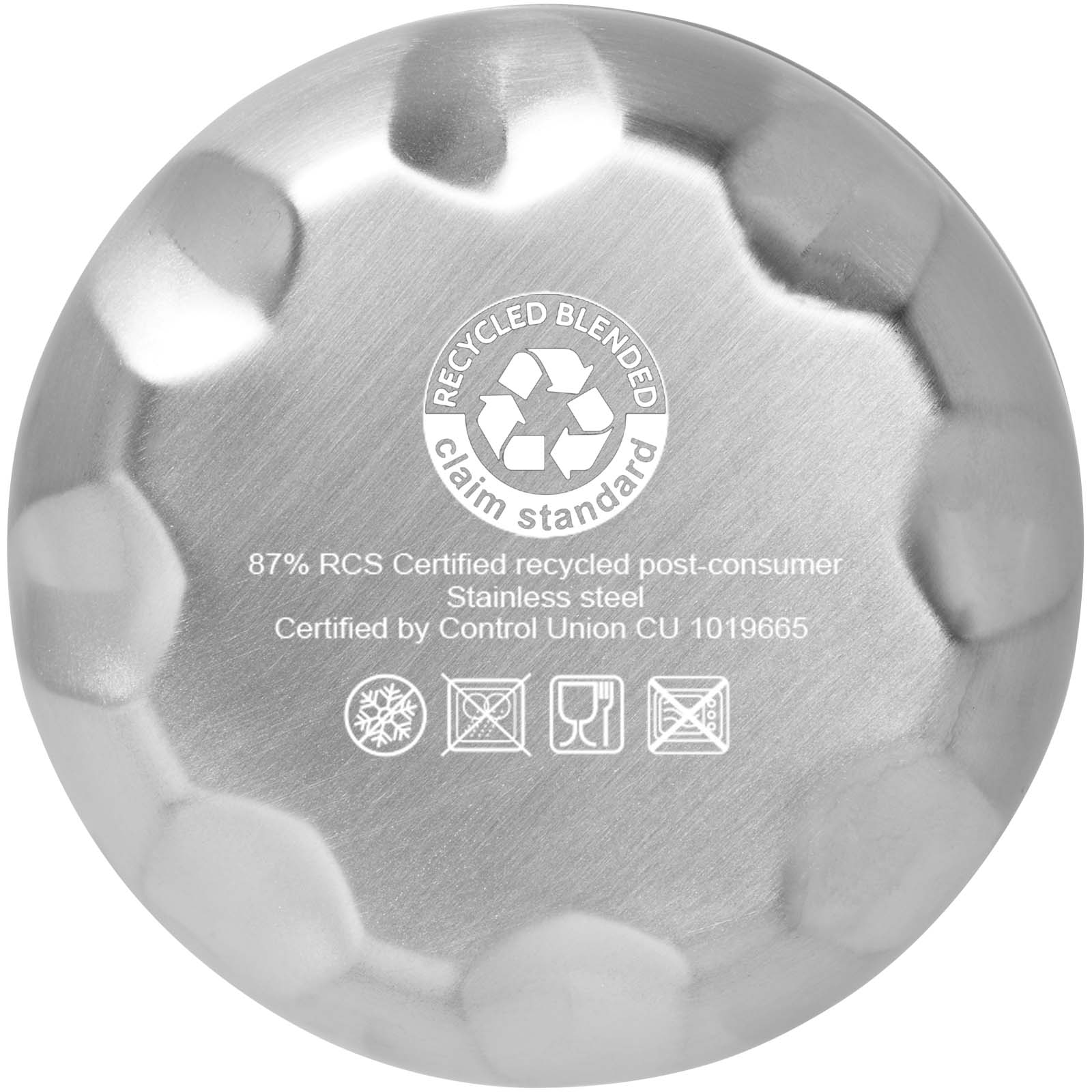 Bouteille isotherme sous vide Cove de 500 ml en cuivre et acier inoxydable recyclé certifié RCS