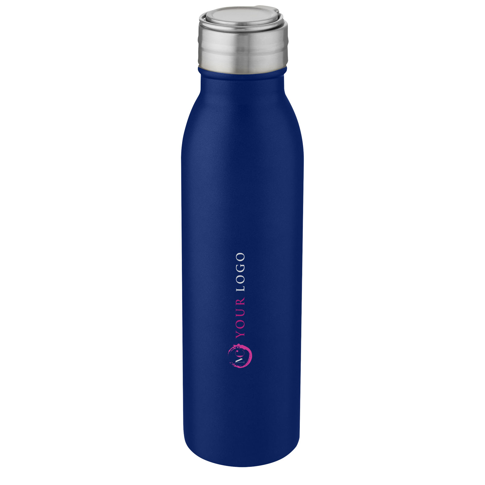 Bouteille de sport Harper 700 ml en acier inoxydable avec boucle métallique