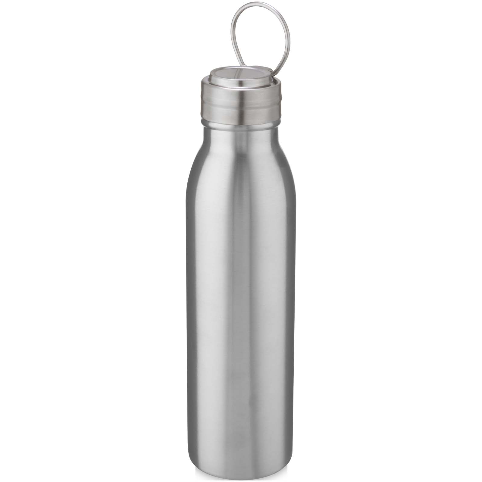 Bouteille de sport Harper 700 ml en acier inoxydable avec boucle métallique