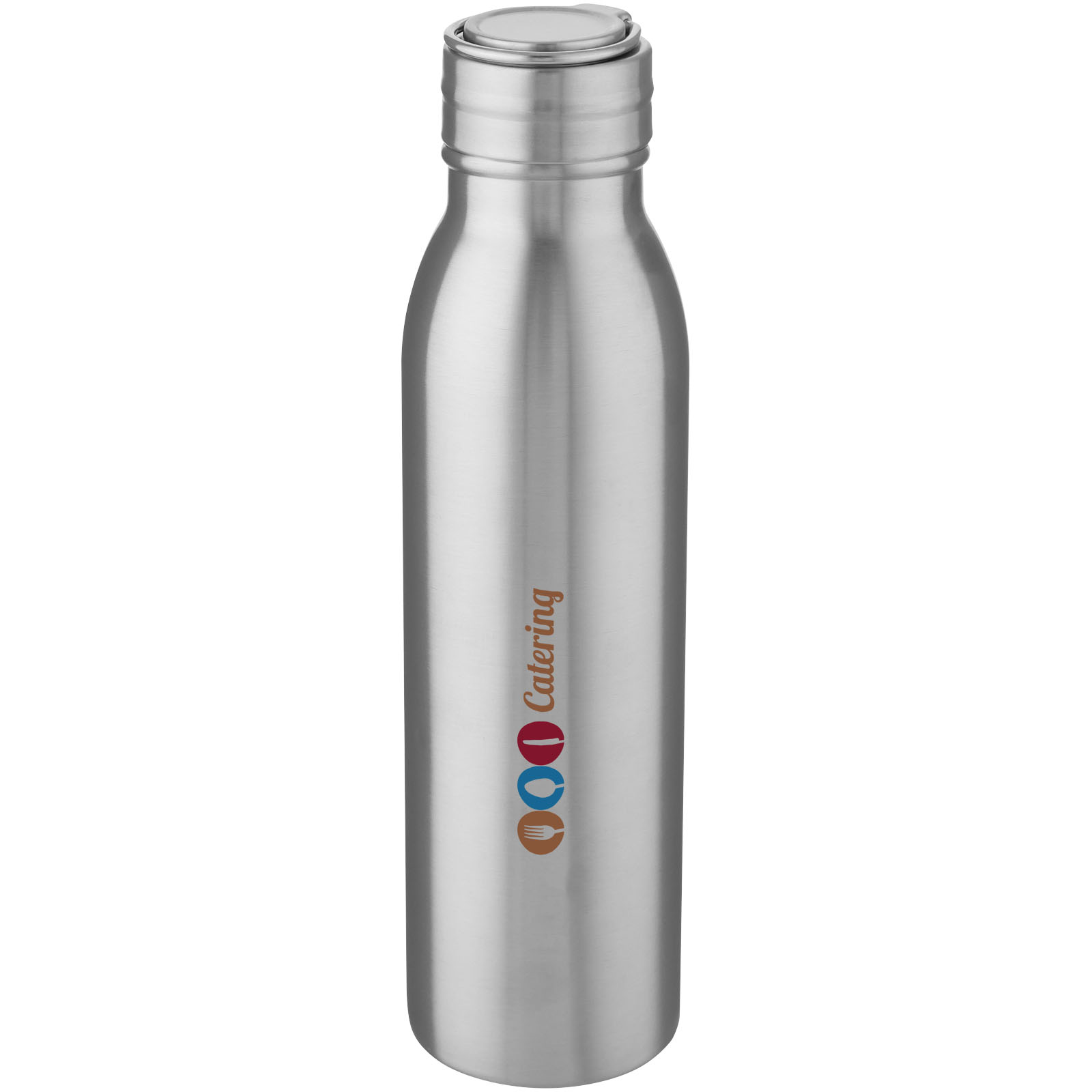 Bouteille de sport Harper 700 ml en acier inoxydable avec boucle métallique