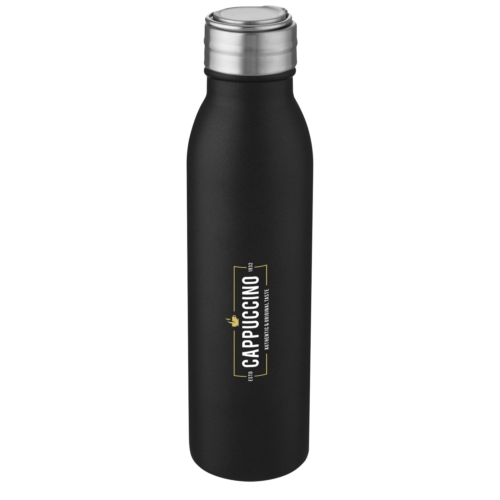 Bouteille de sport Harper 700 ml en acier inoxydable avec boucle métallique