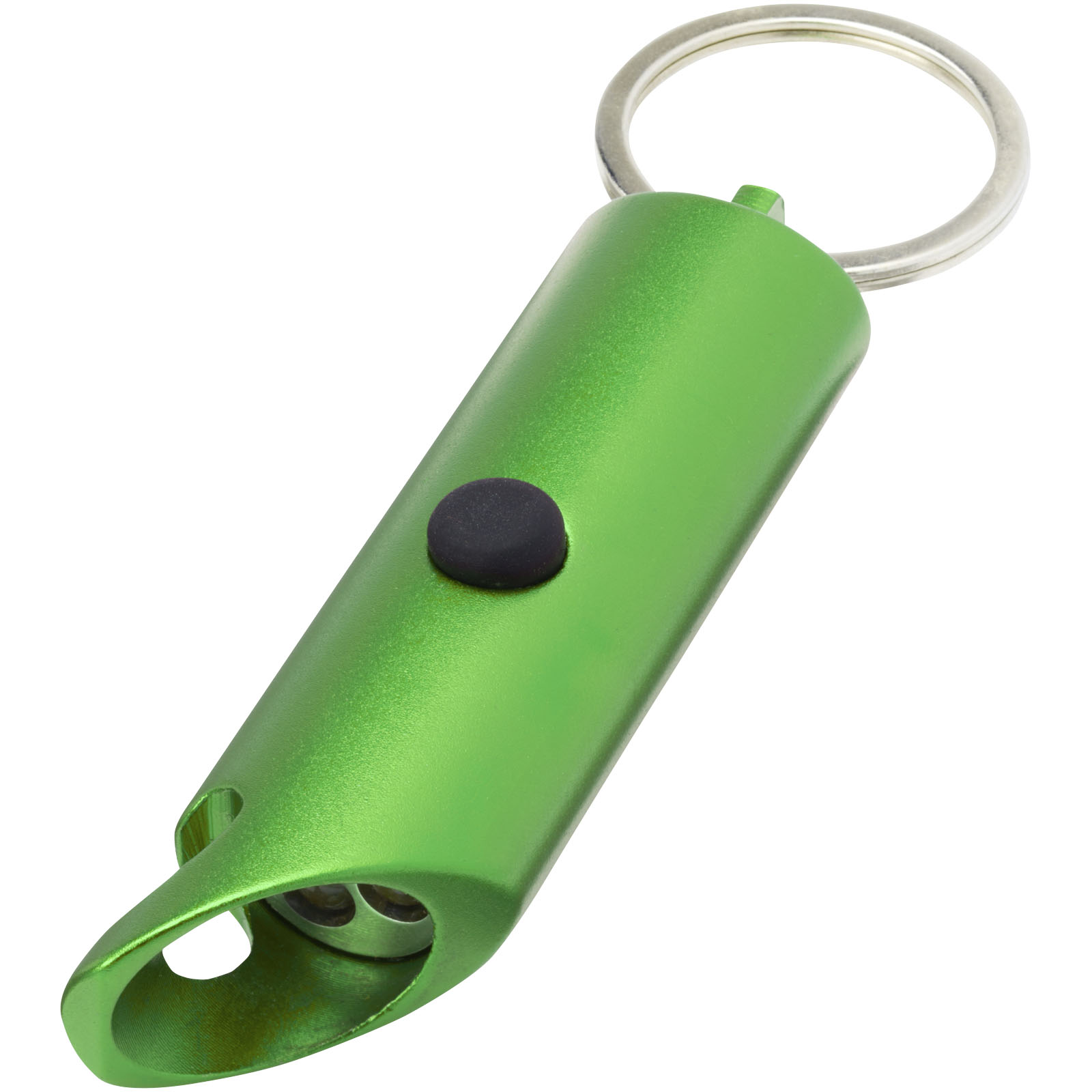 Lumière LED IPX Flare en aluminium recyclé et ouvre-bouteille avec porte-clés