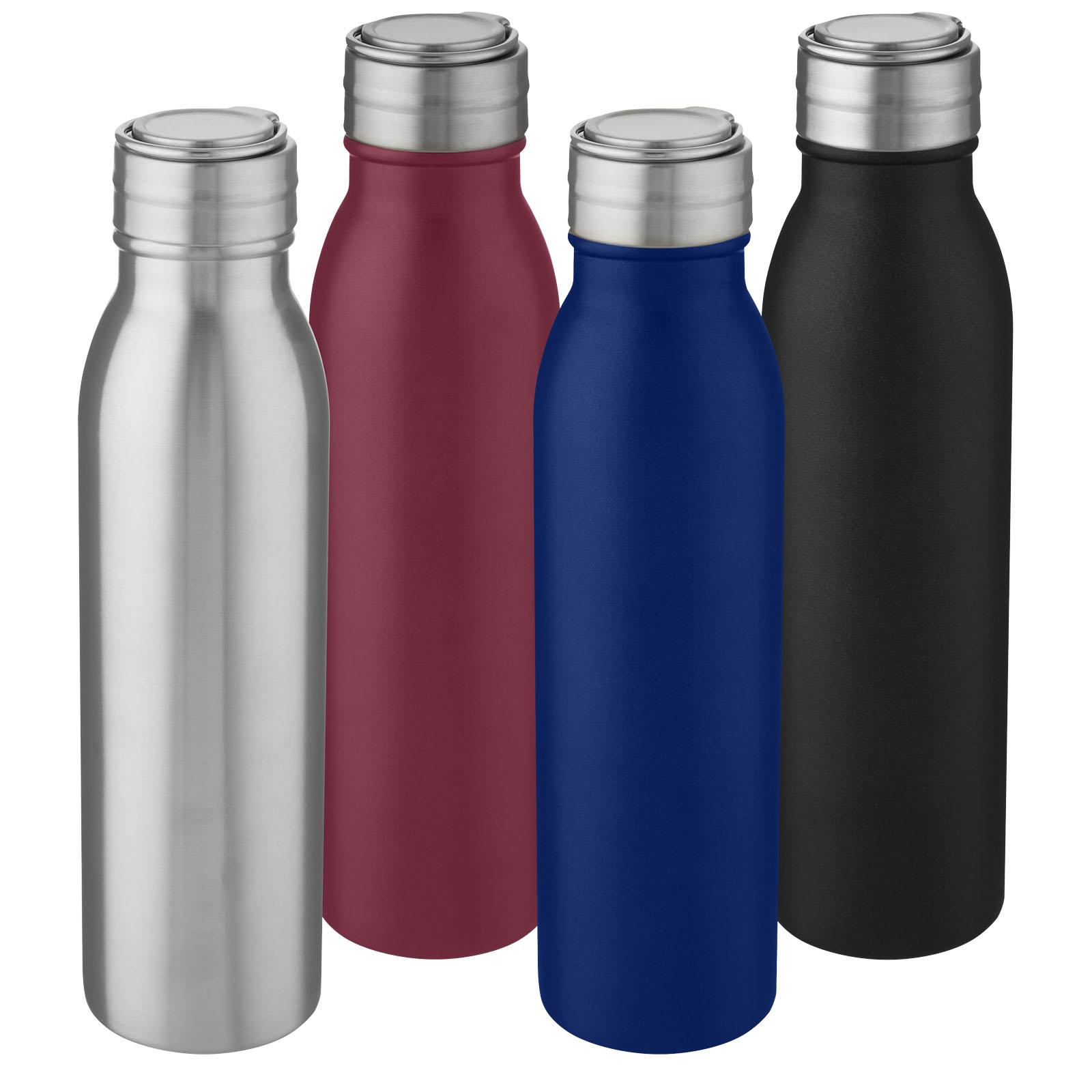 Bouteille de sport Harper 700 ml en acier inoxydable avec boucle métallique