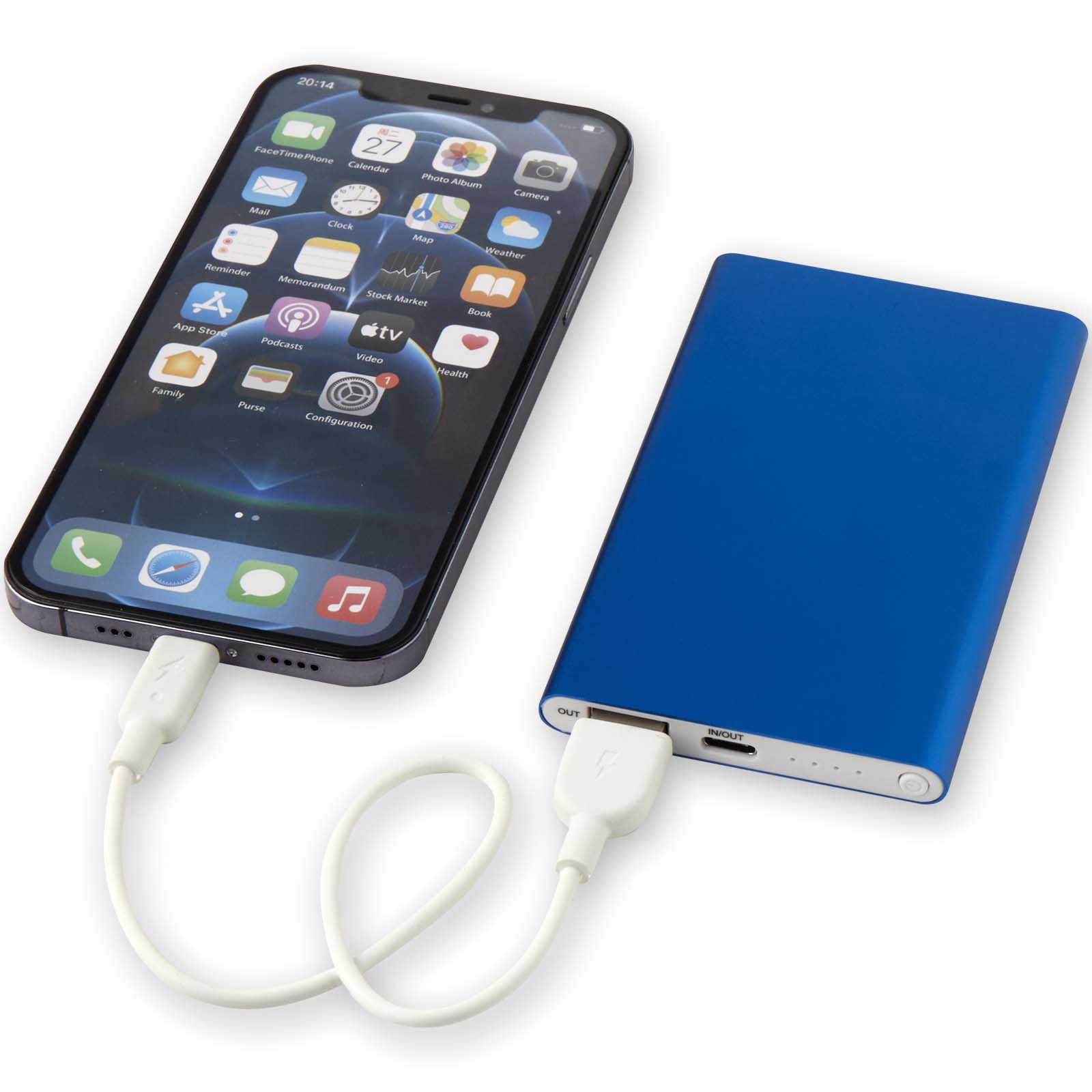 Batterie de secours en aluminium Pep de type-C de 4 000 mAh