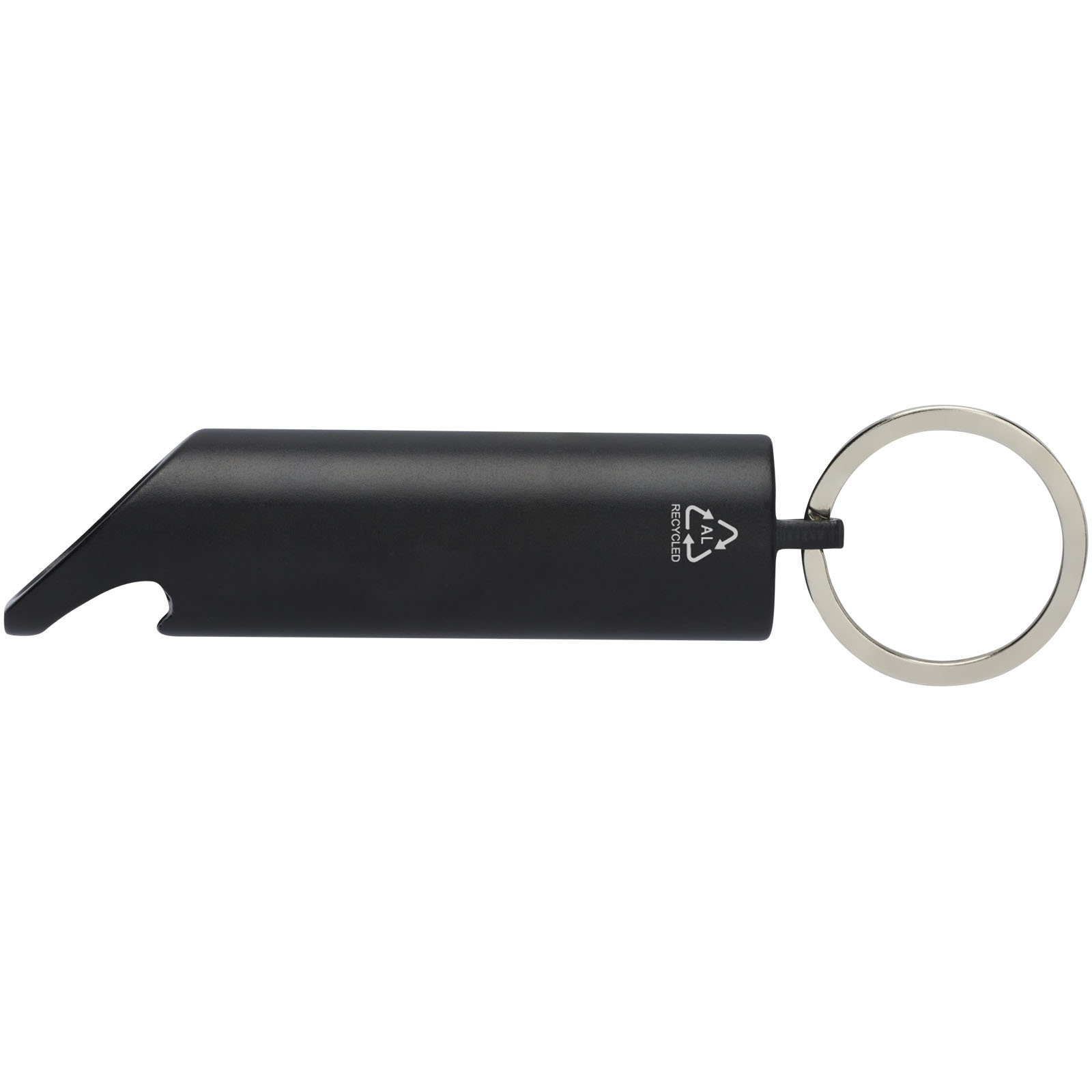 Lumière LED IPX Flare en aluminium recyclé et ouvre-bouteille avec porte-clés