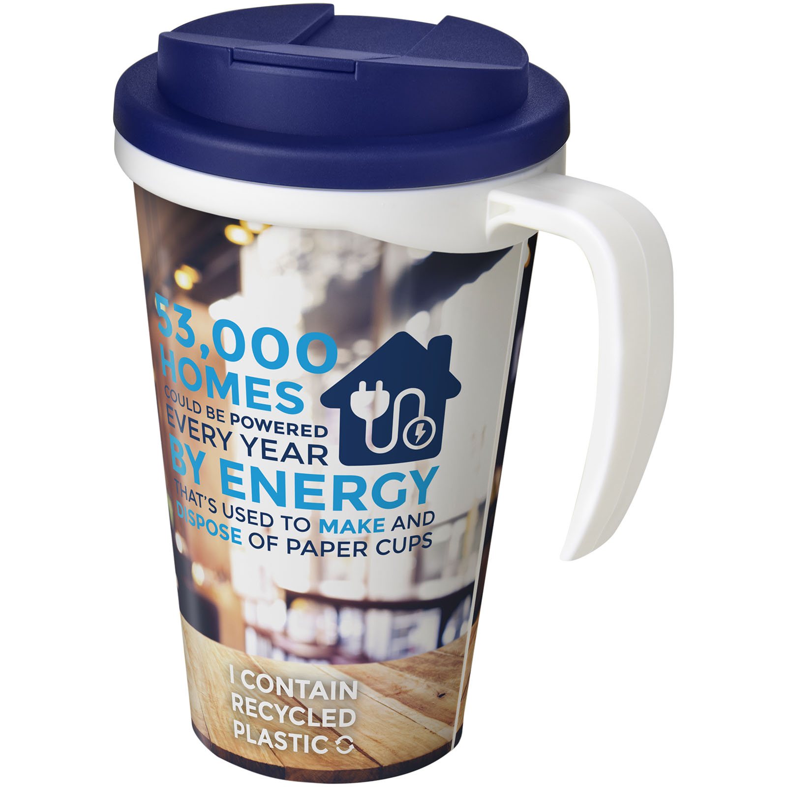 Mug isolant Brite-Americano® Grande 350ml avec couvercle anti fuite