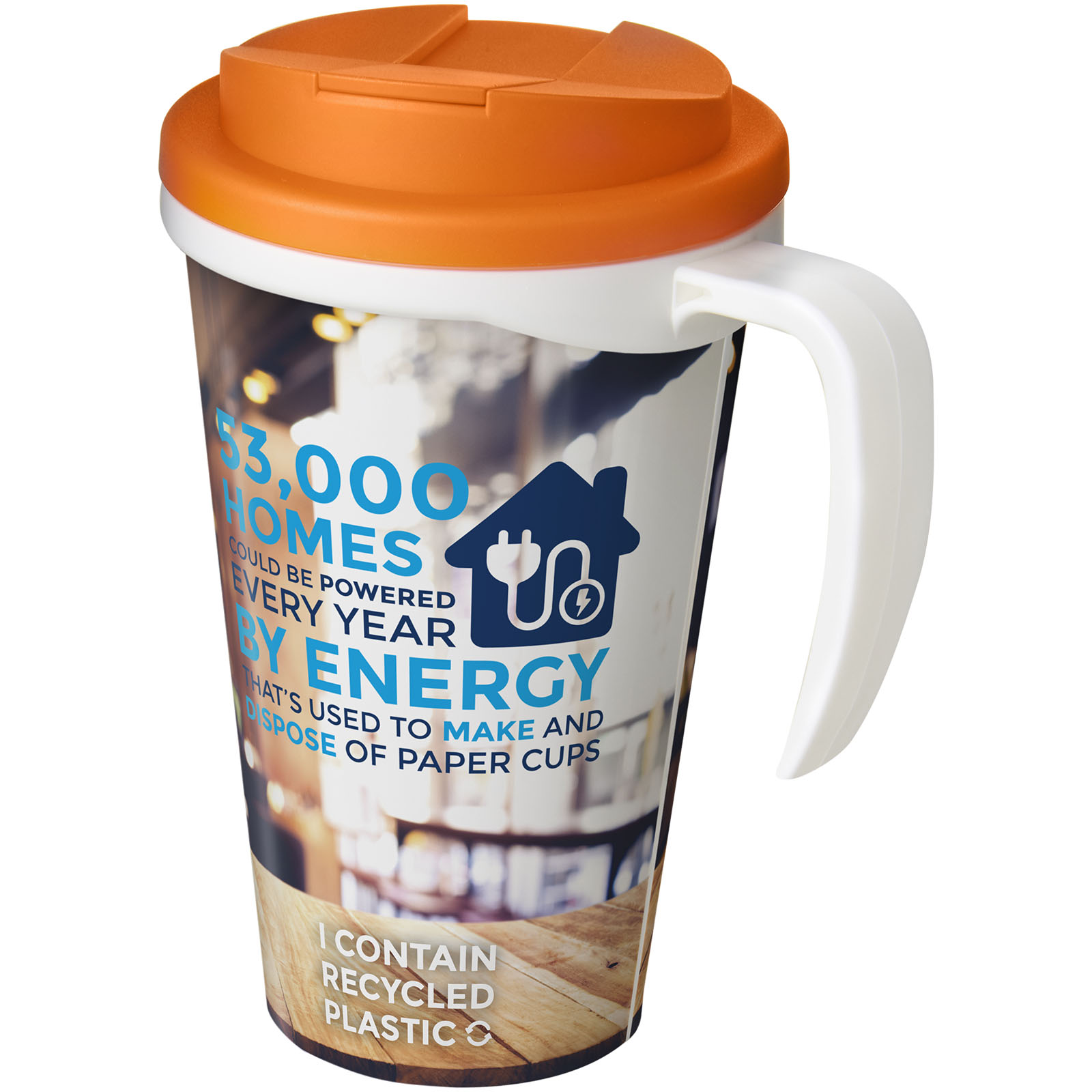 Mug isolant Brite-Americano® Grande 350ml avec couvercle anti fuite