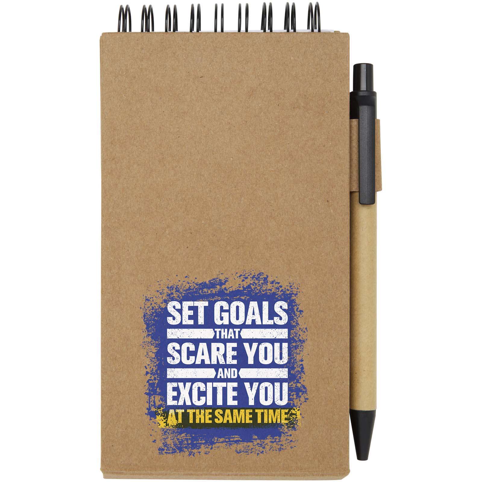 Bloc-notes autocollant avec stylo bille Flipper (encre noire)