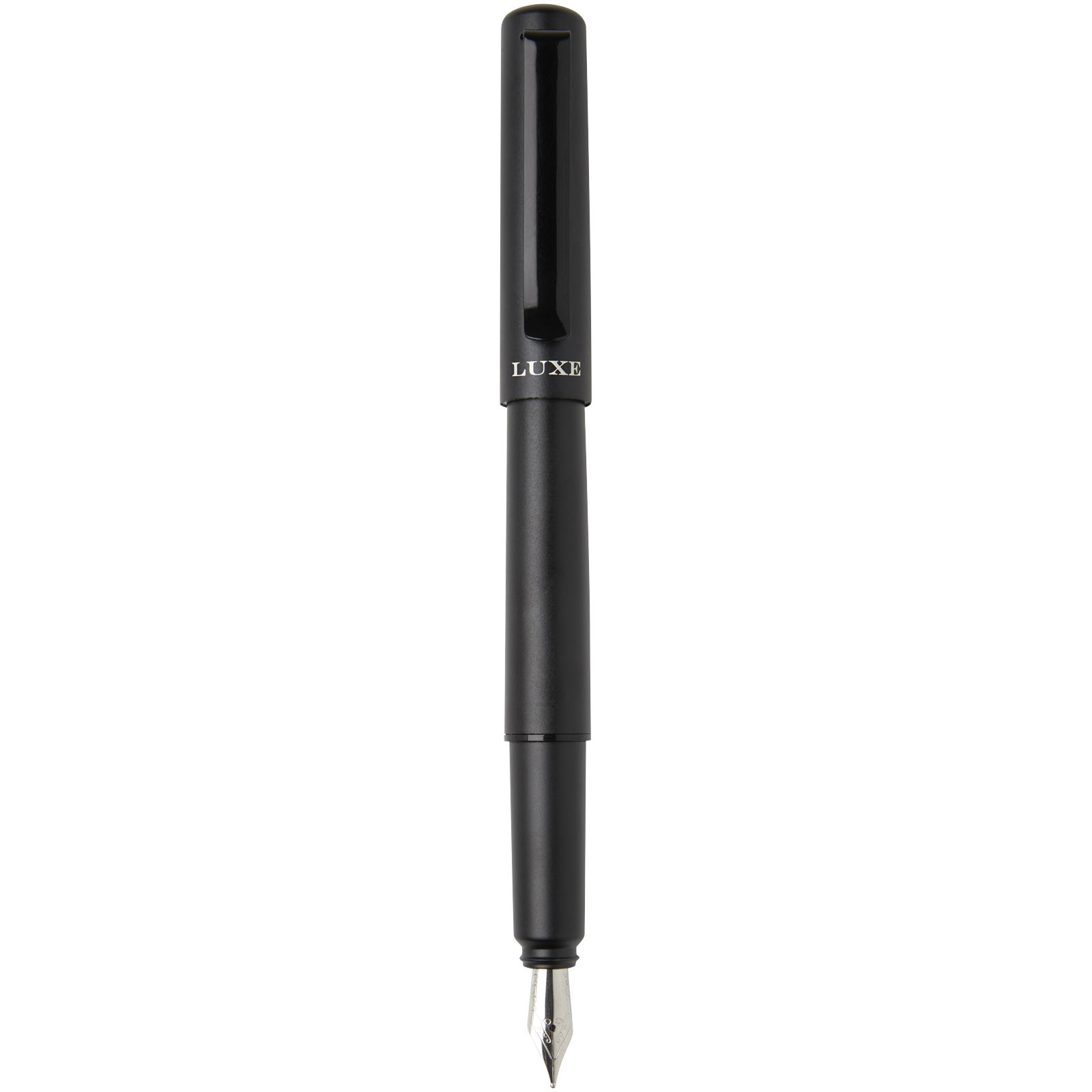 Luxe Stylo plume Lucetta en aluminium recyclé (encre noire)