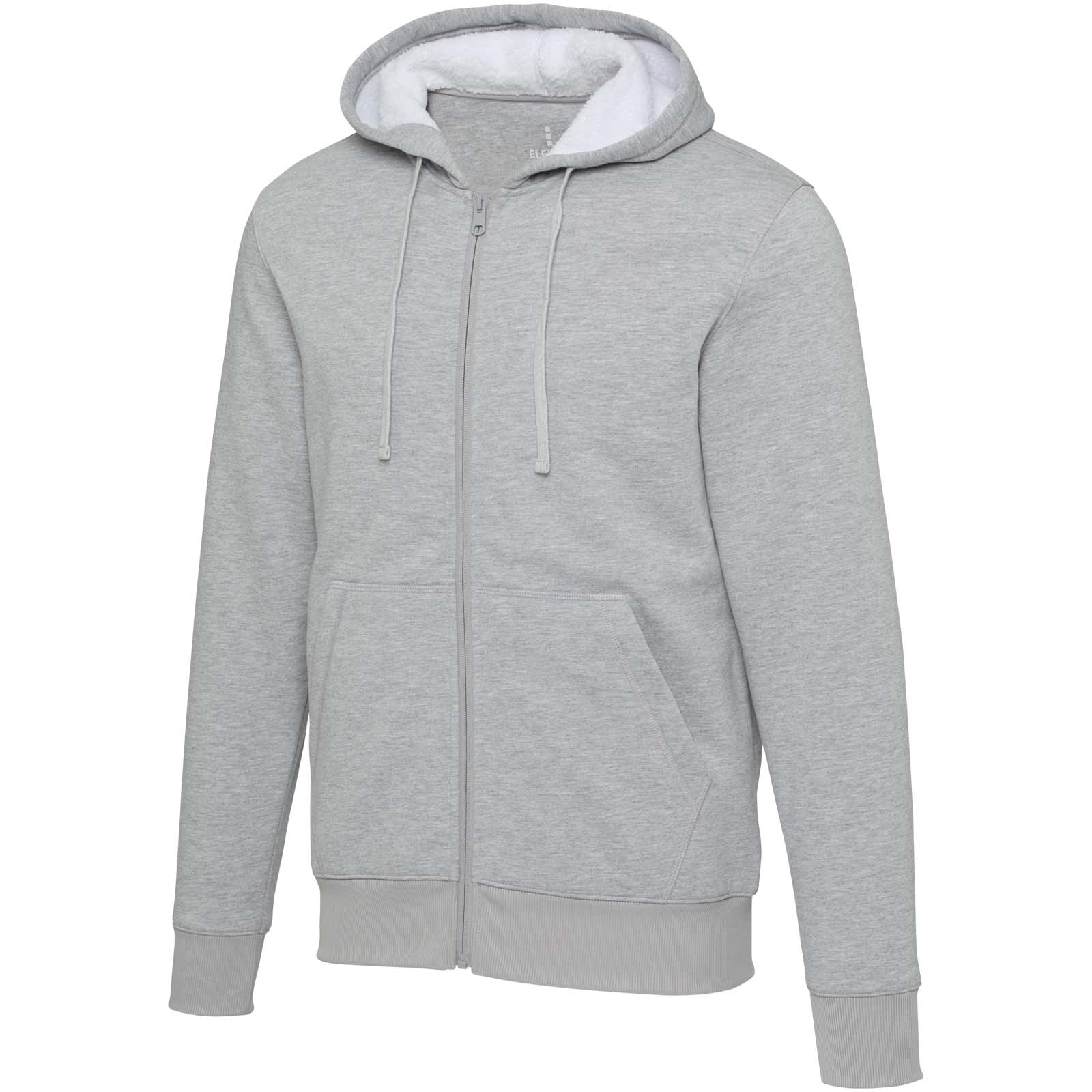 Elevate Sweat à capuche sherpa de 320 g/m² Natron intégralement zippé