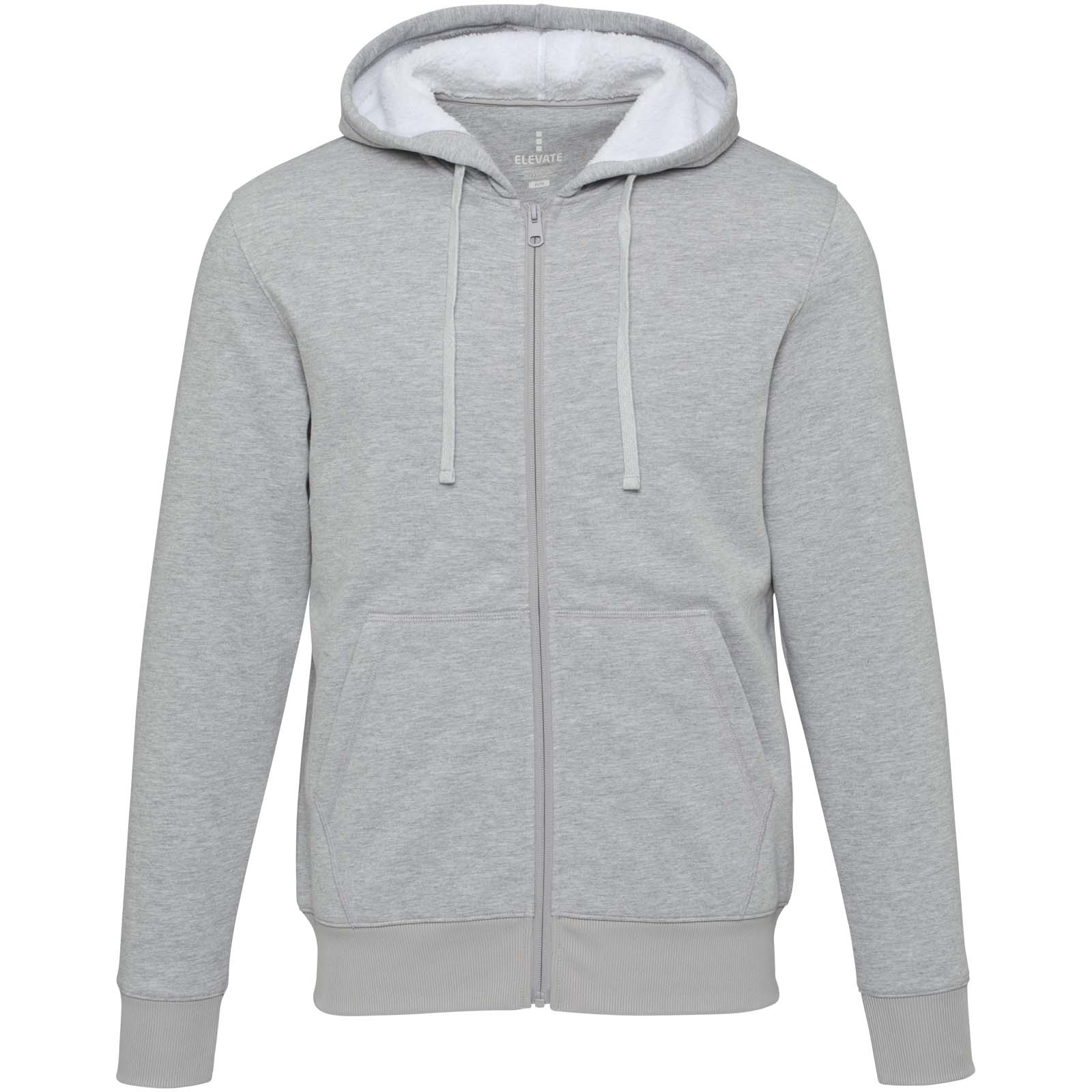 Elevate Sweat à capuche sherpa de 320 g/m² Natron intégralement zippé