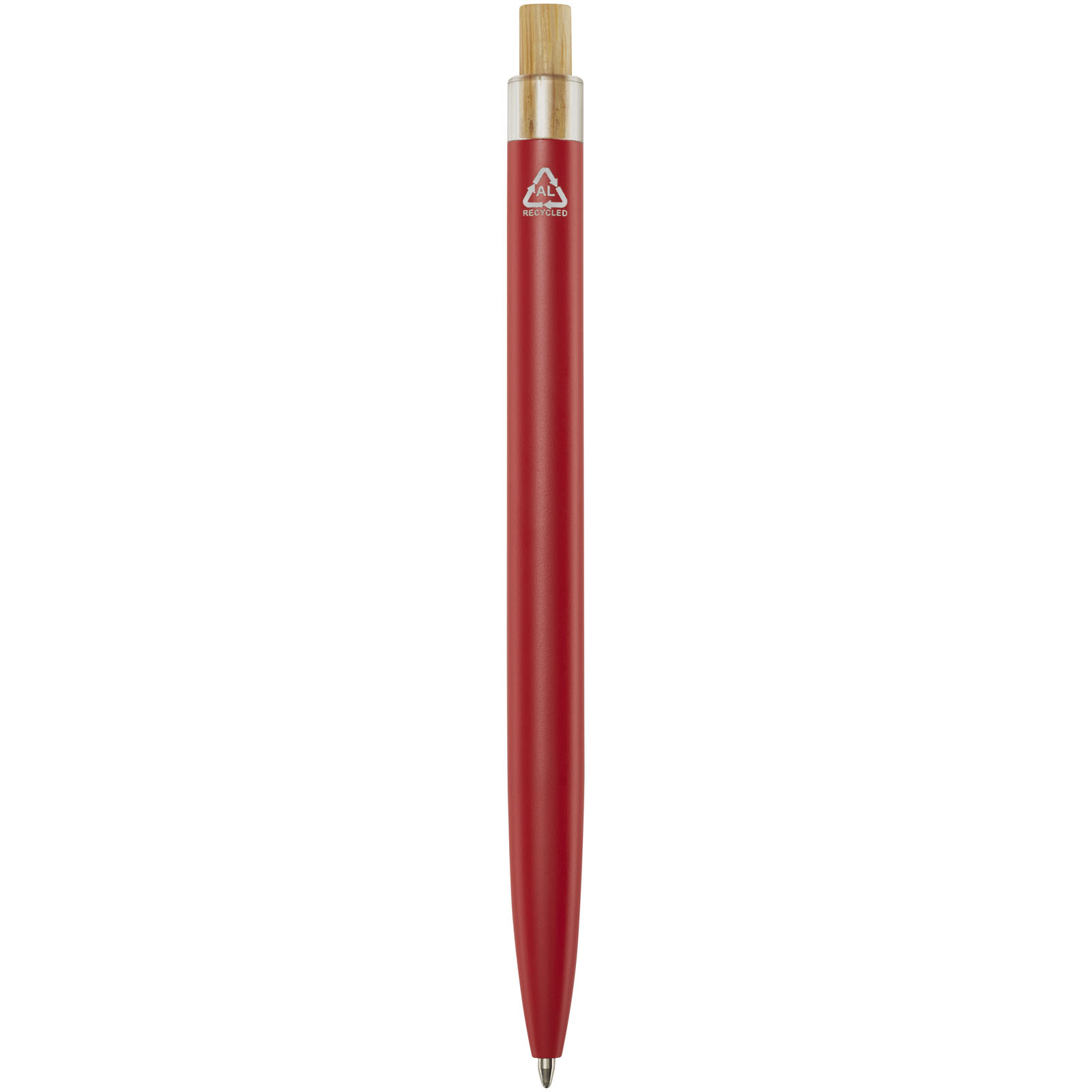 Stylo bille en aluminium recyclé Nooshin (encre noire)
