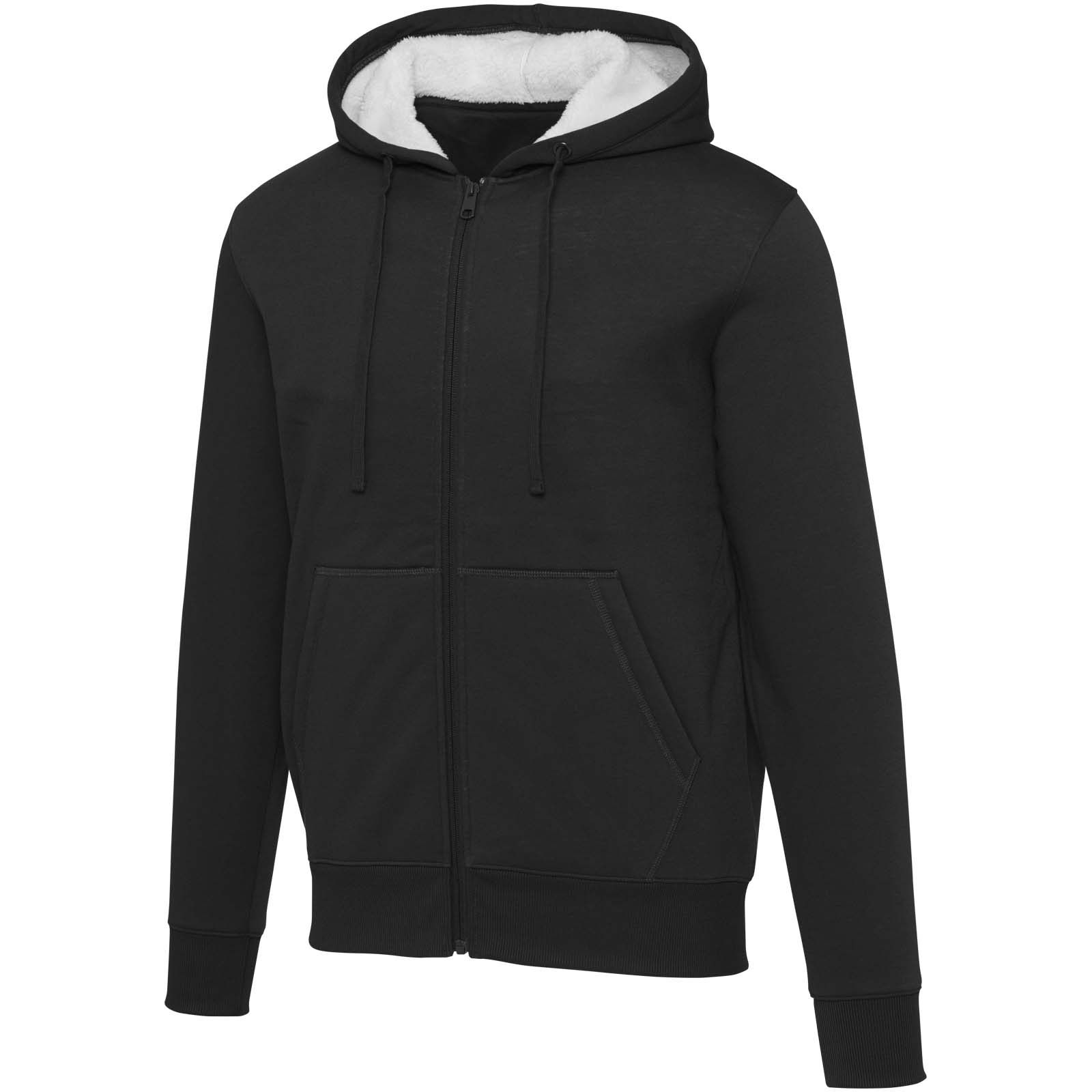 Elevate Sweat à capuche sherpa de 320 g/m² Natron intégralement zippé