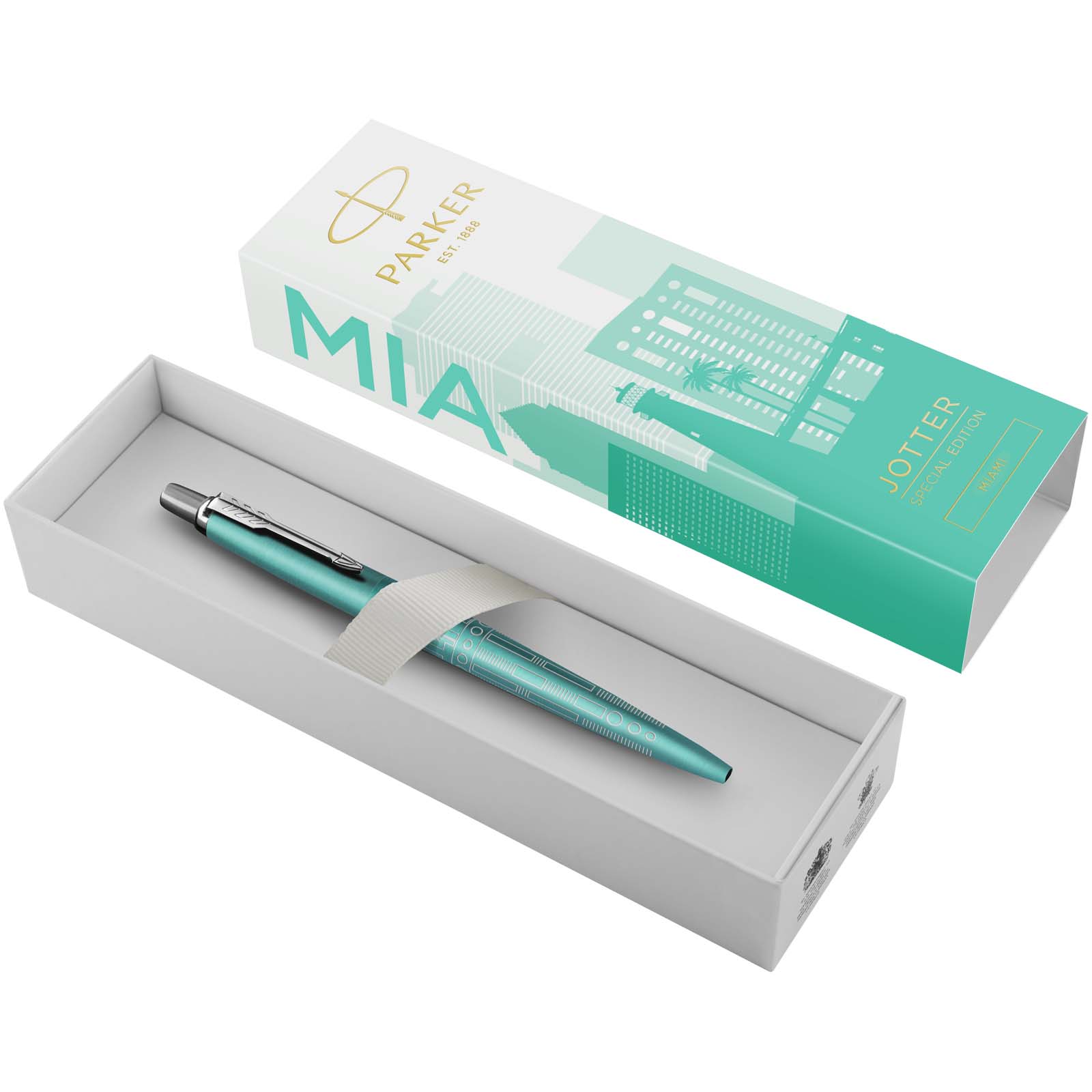 Stylo bille Parker Jotter SE Global Icons (encre bleue)