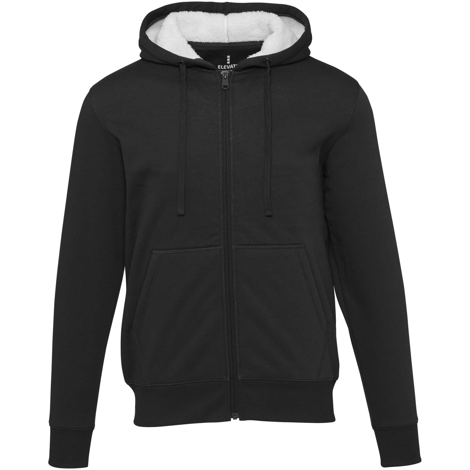 Elevate Sweat à capuche sherpa de 320 g/m² Natron intégralement zippé