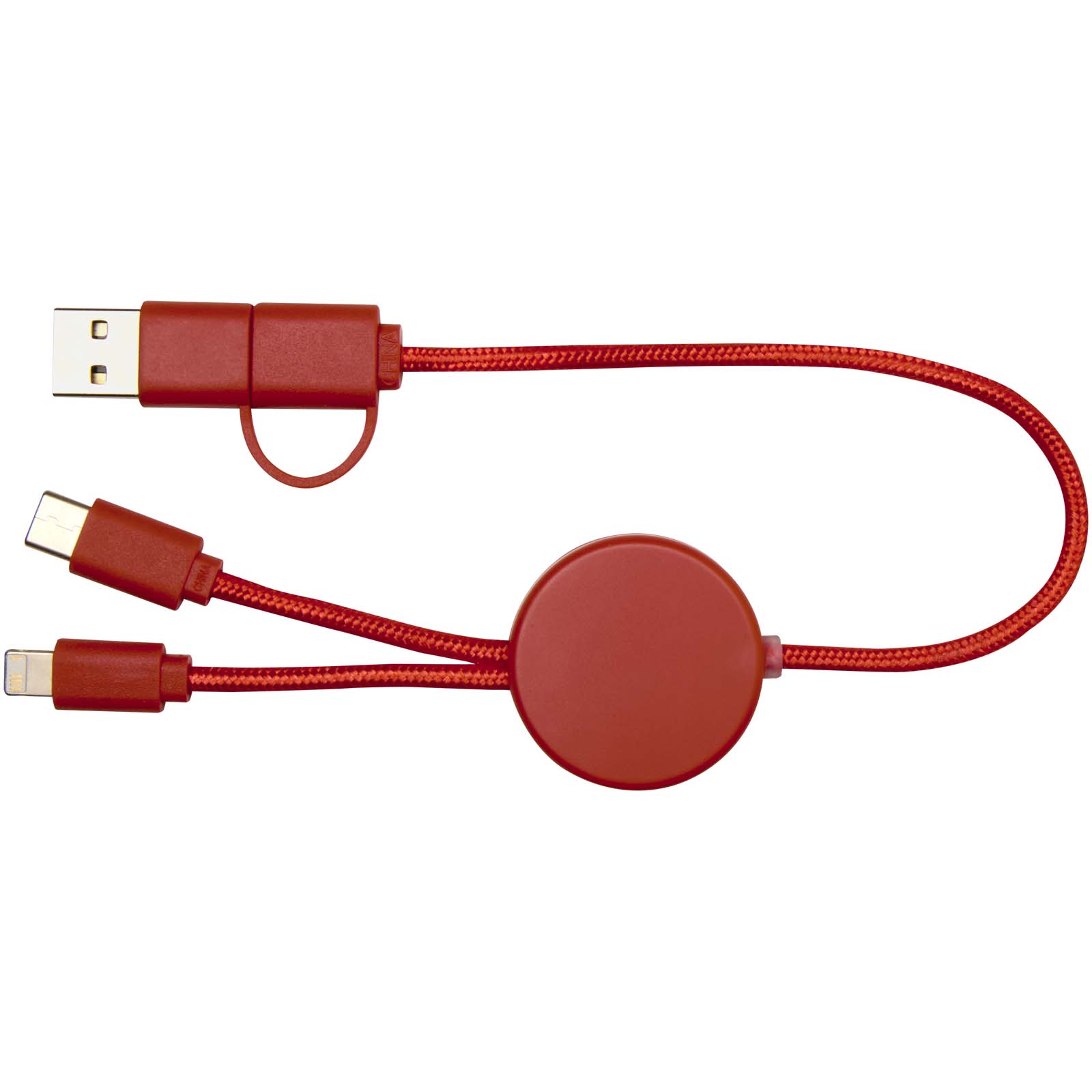 Câble 5 en 1 Citala en plastique recyclé de 30 cm pour la synchronisation des données et la charge rapide de 27 W