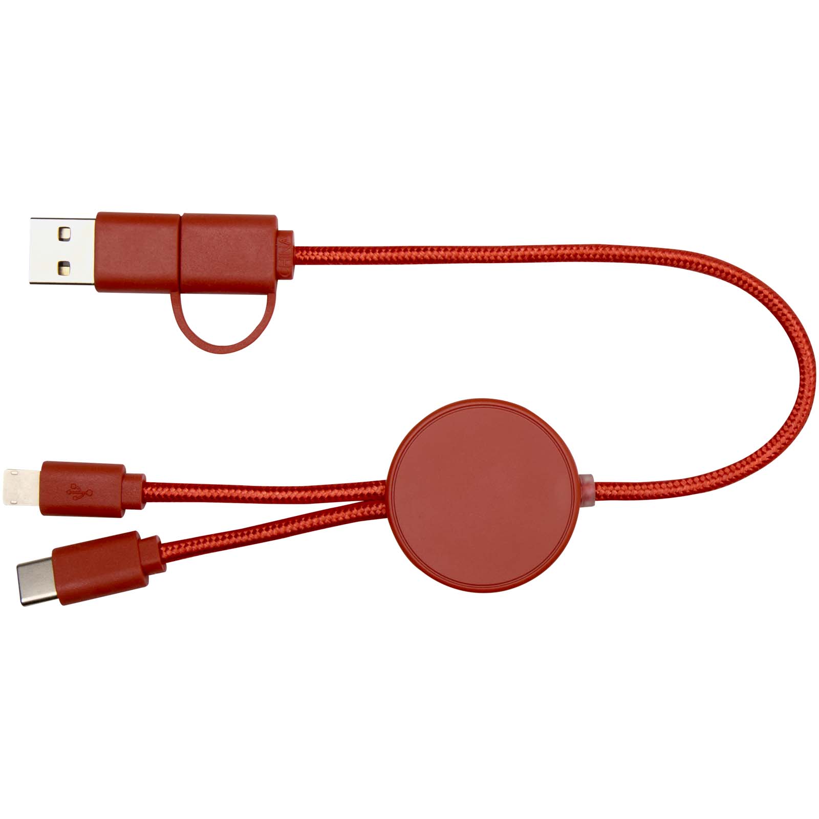 Câble 5 en 1 Citala en plastique recyclé de 30 cm pour la synchronisation des données et la charge rapide de 27 W
