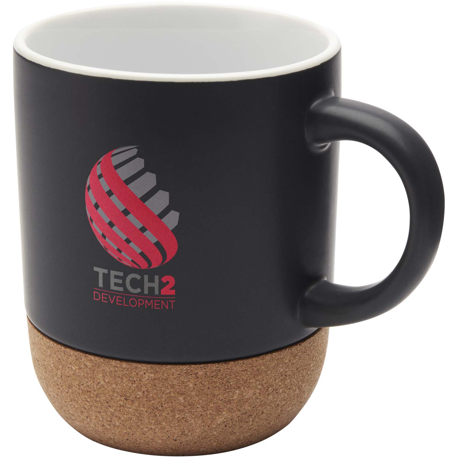Mug Billie en céramique de 300 ml avec détails en liège et finition matte