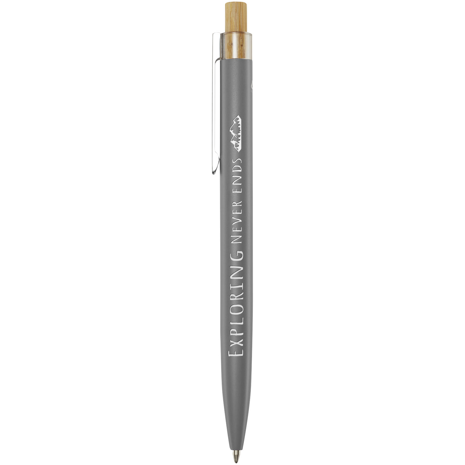 Stylo bille en aluminium recyclé Nooshin (encre noire)