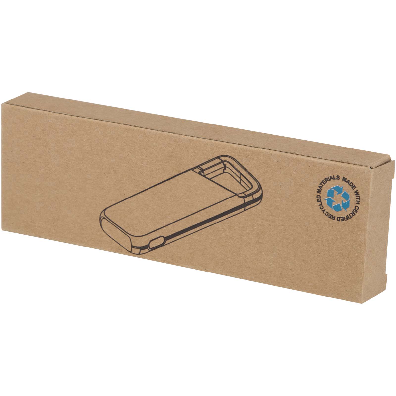 Batterie externe Alkes de 5 000 mAh et 12 W en plastique recyclé résistante à l’eau avec mousqueton