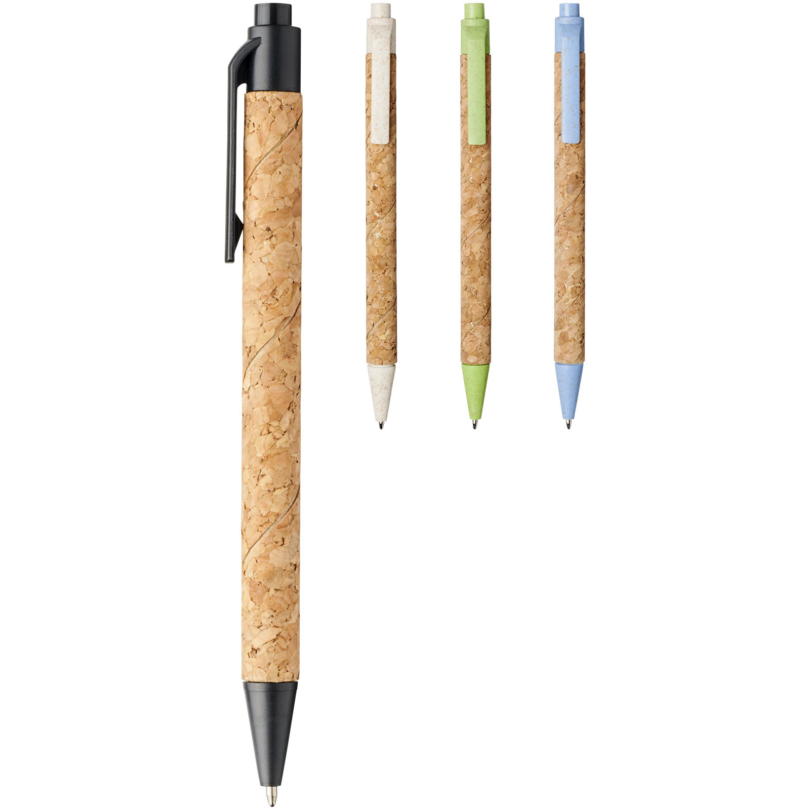 Stylo bille Midar en liège et paille de blé (encre noire)