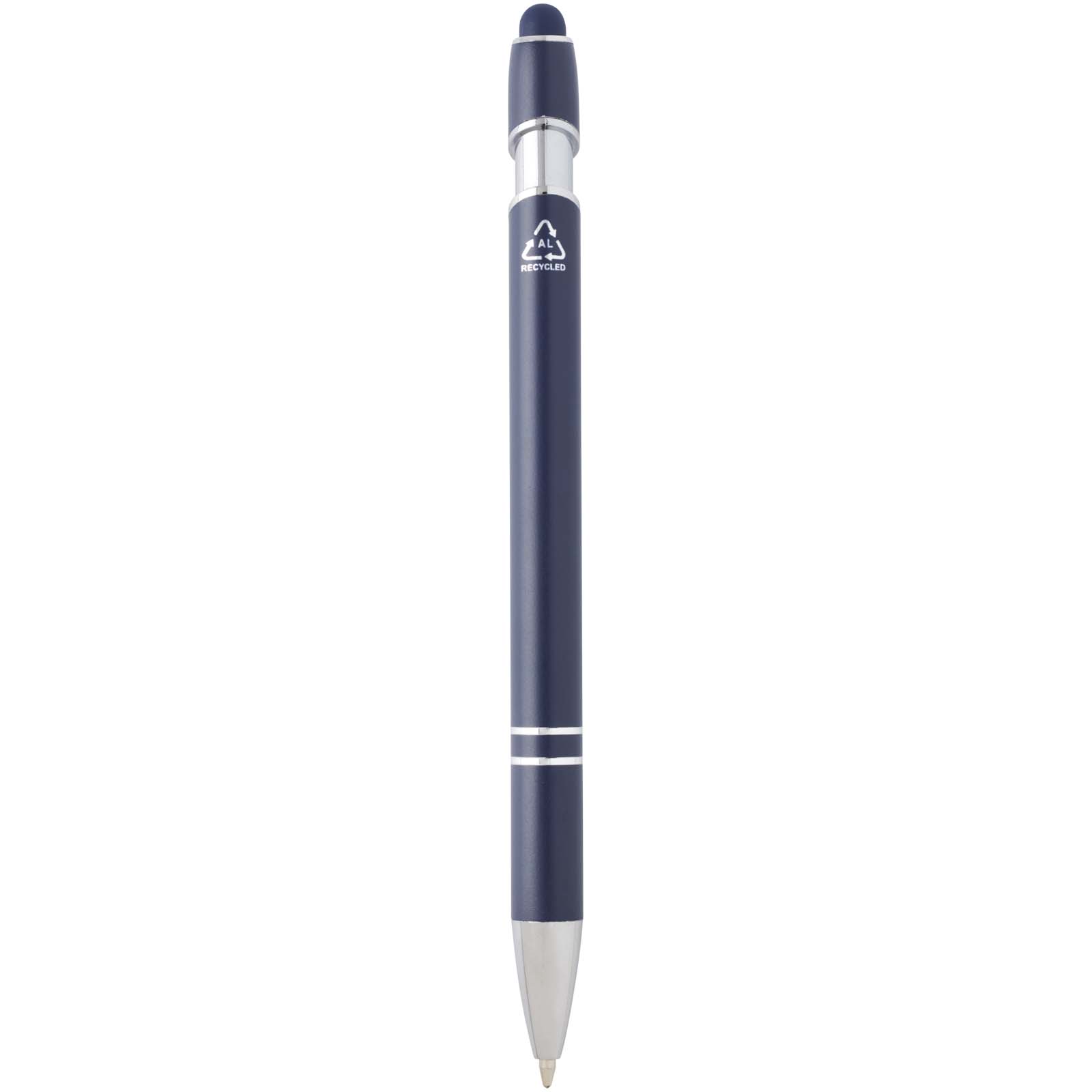 Stylo bille Kish avec finition argentée