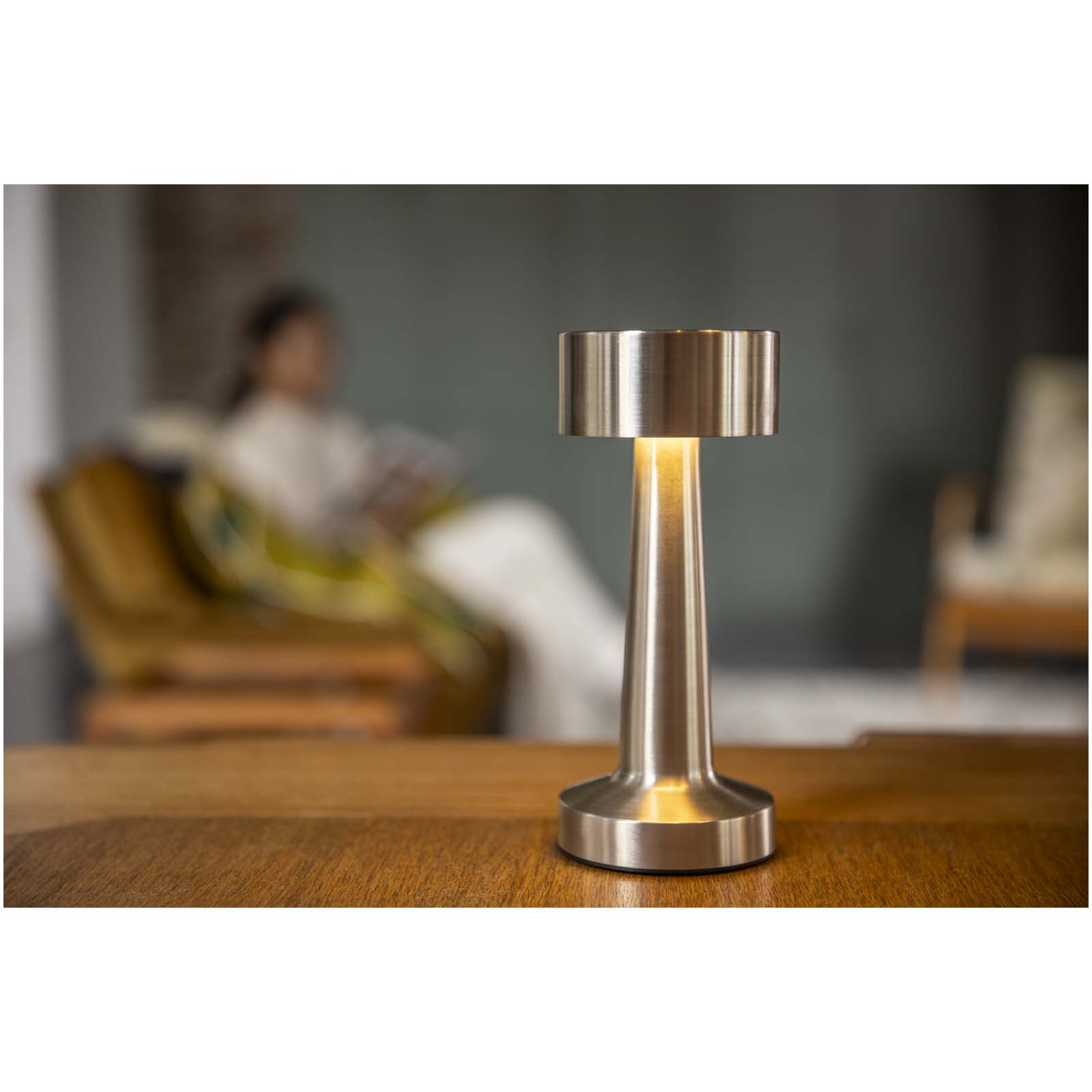 Lampe de table rechargeable Aludra avec intensité réglable et 3 modes d’éclairage