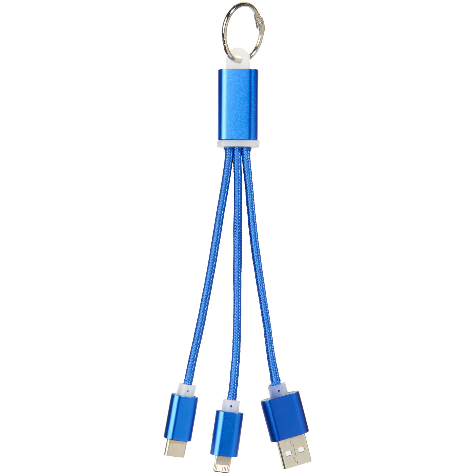 Câble de chargement 3-en-1 avec porte-clés Metal
