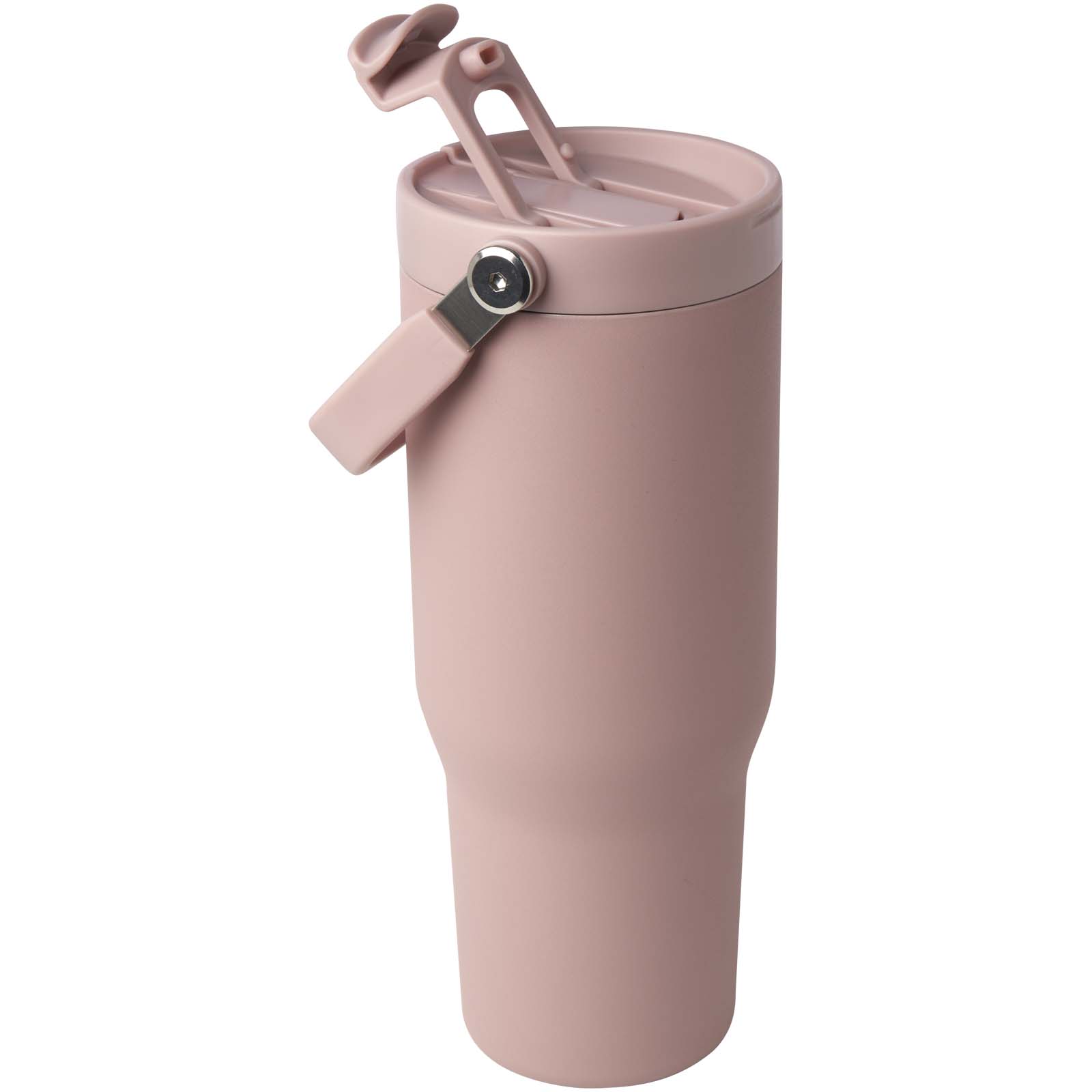 Gobelet avec isolation sous vide Bronx en cuivre et acier inoxydable recyclé certifié RCS Bronx de 900 ml avec couvercle à do