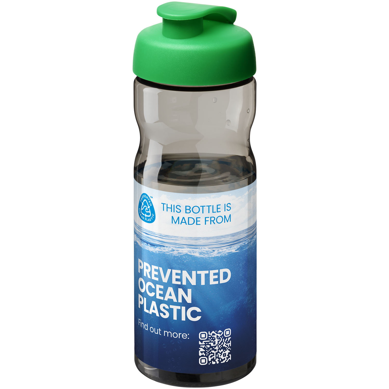 Bouteille de sport H2O Active® Eco Base de 650 ml avec couvercle à bec verseur