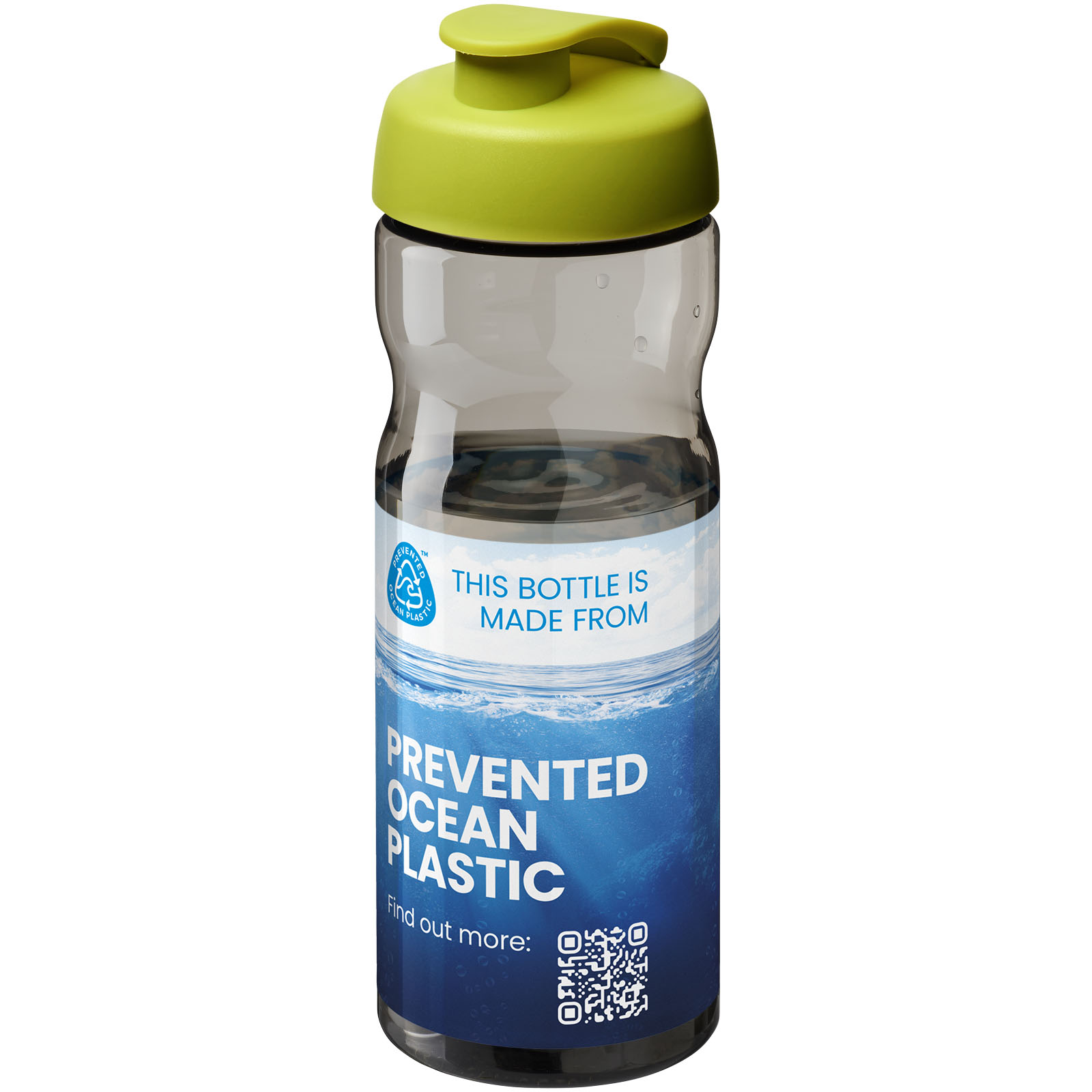 Bouteille de sport H2O Active® Eco Base de 650 ml avec couvercle à bec verseur