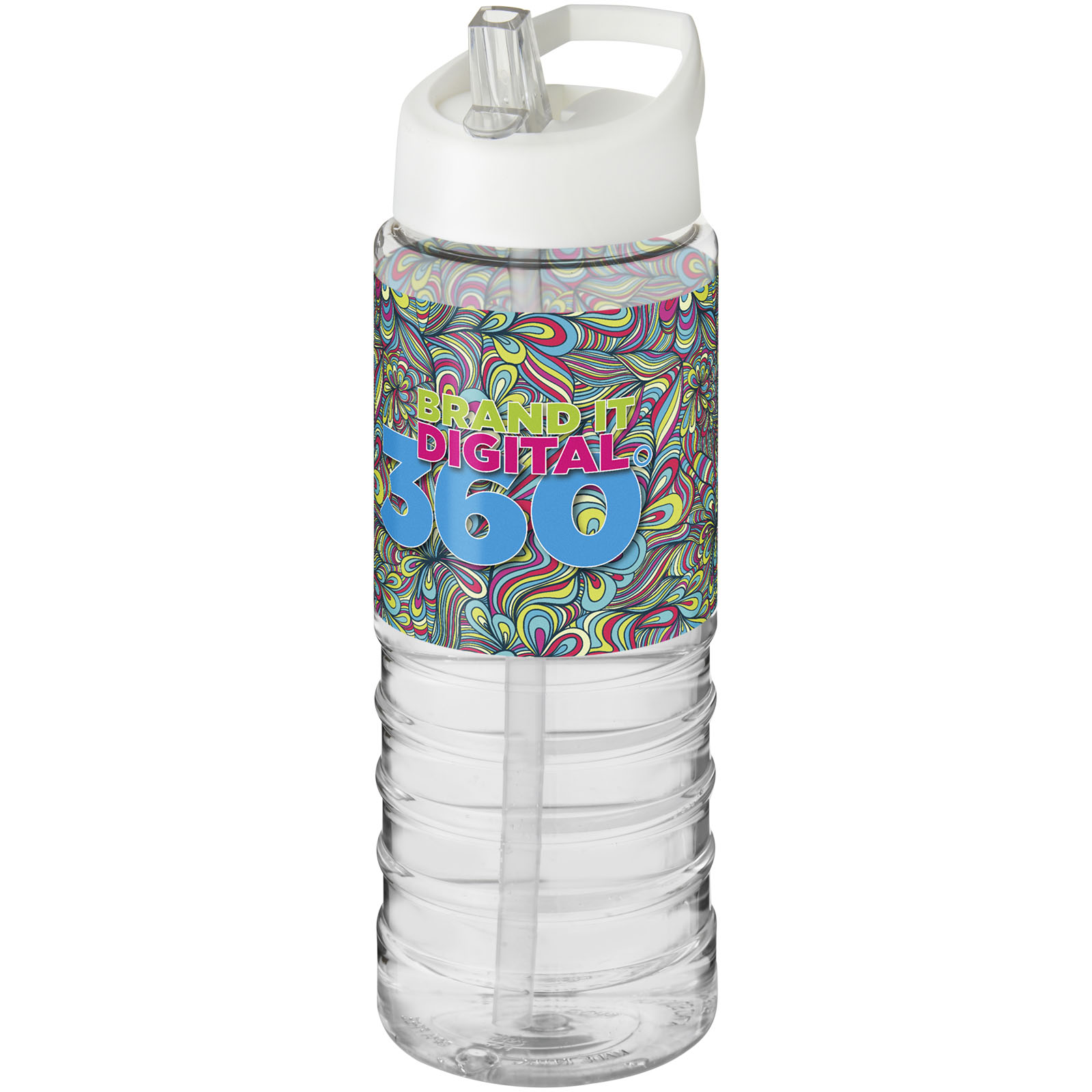 Bouteille de sport H2O Active® Treble 750ml couvercle verseur