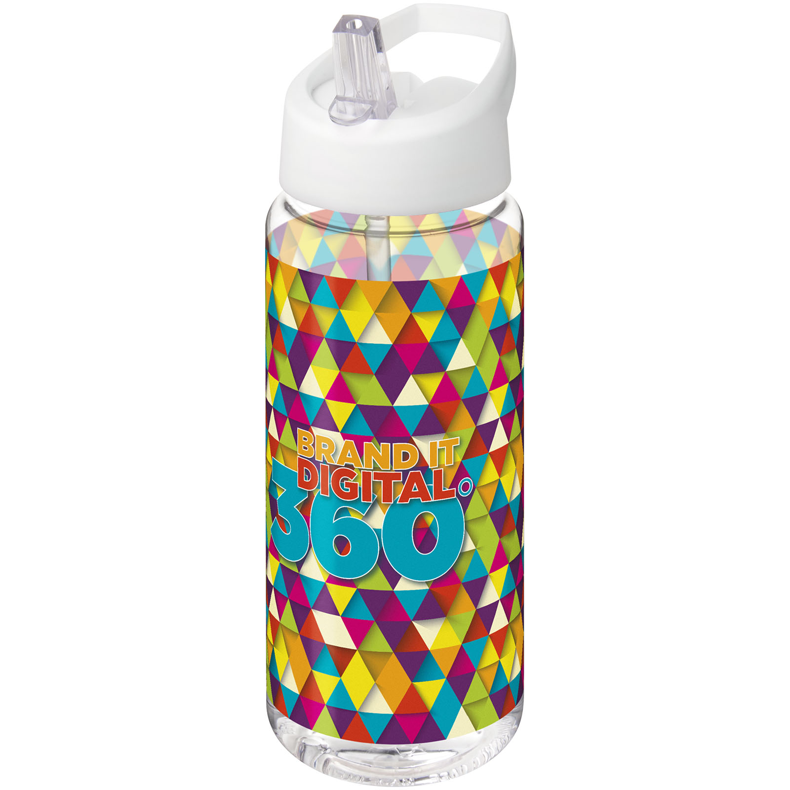 Bouteille de sport H2O Active® Octave Tritan™ de 600 ml avec couvercle à bec verseur