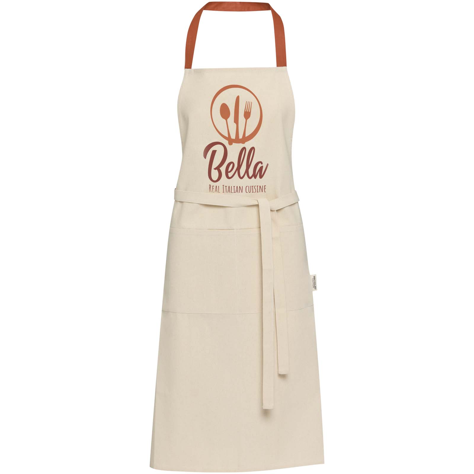 Tablier Nia en coton recyclé 200 g/m²