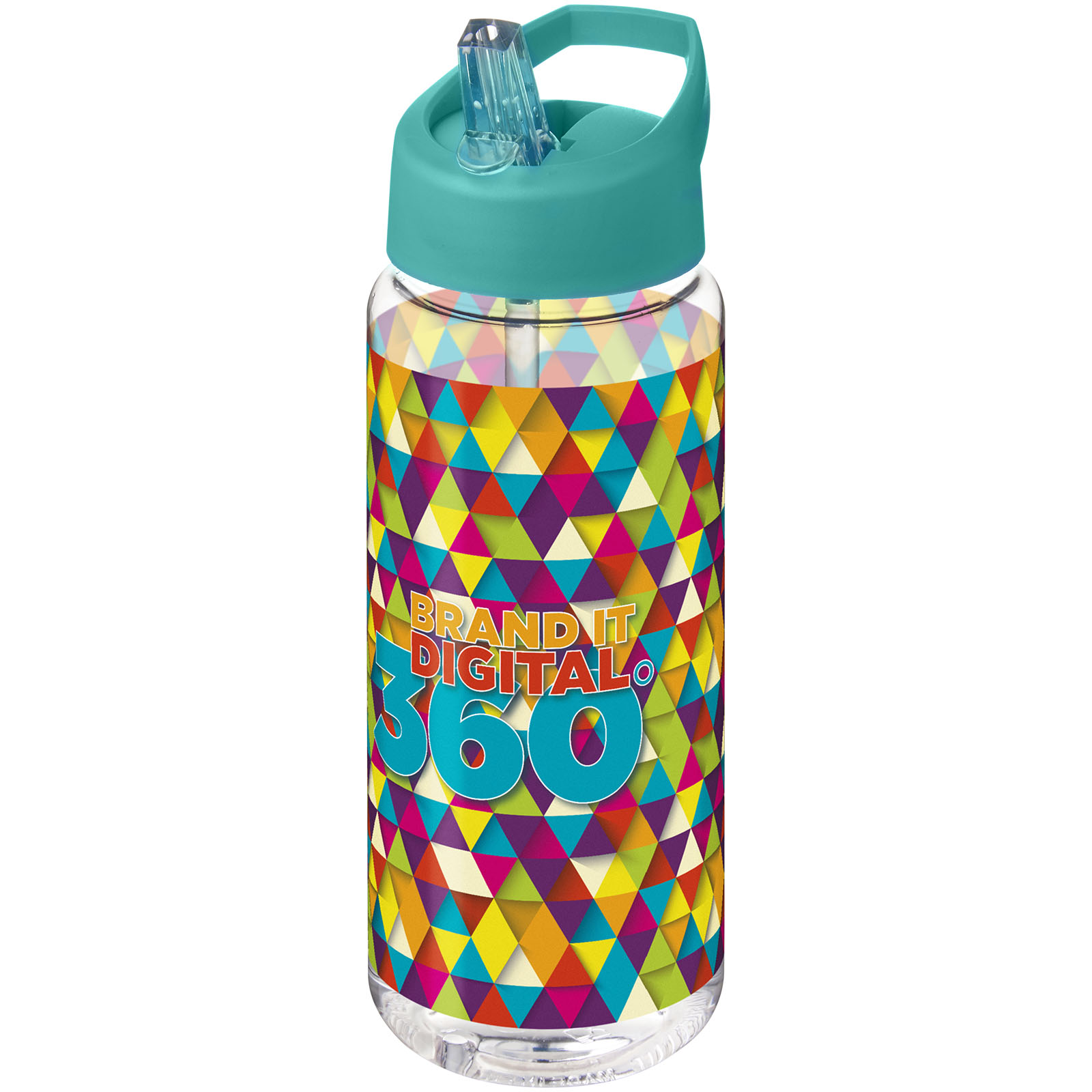 Bouteille de sport H2O Active® Octave Tritan™ de 600 ml avec couvercle à bec verseur