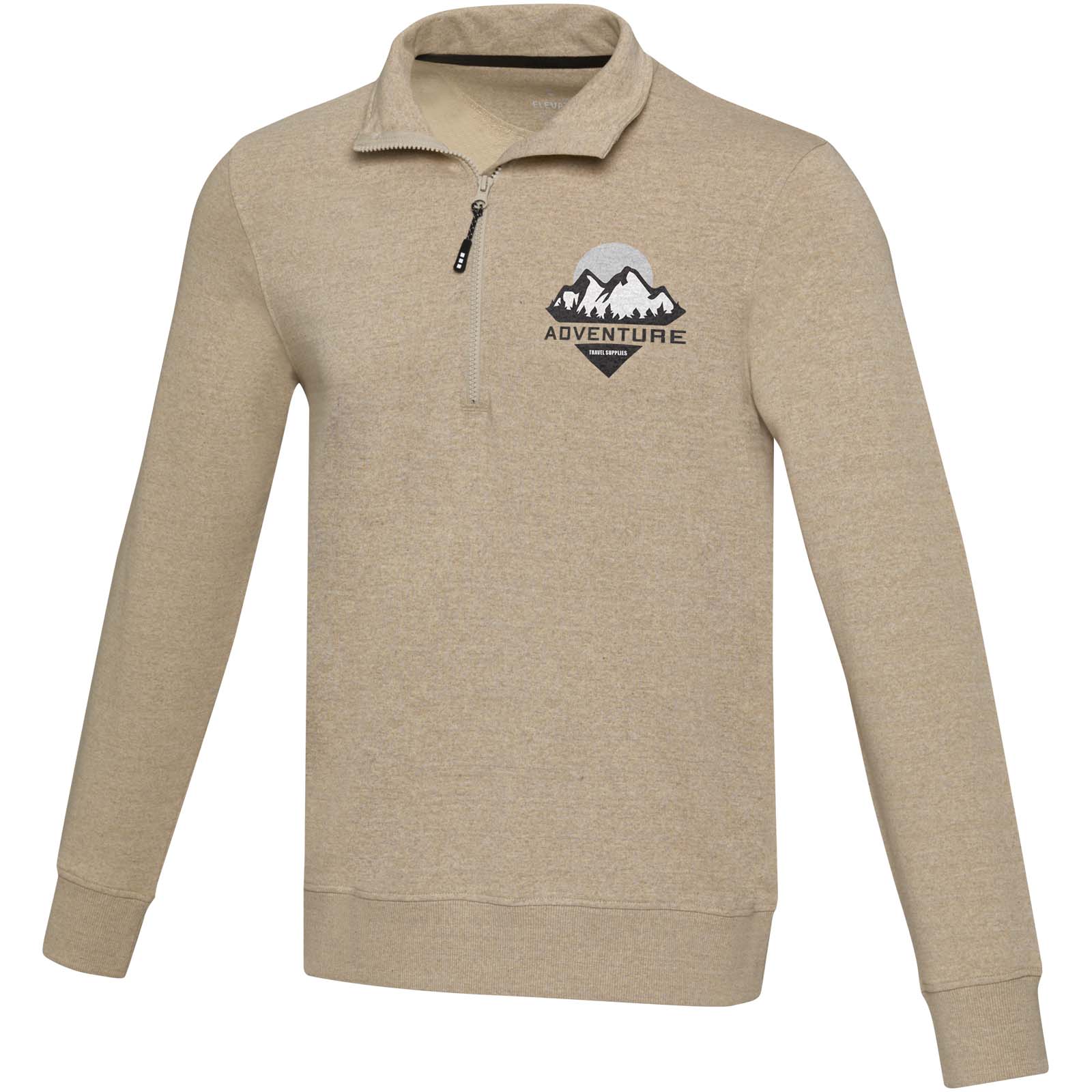 Elevate Sweat shirt unisexe de 280 g/m² Tin Aware™ recyclé à fermeture quart zip